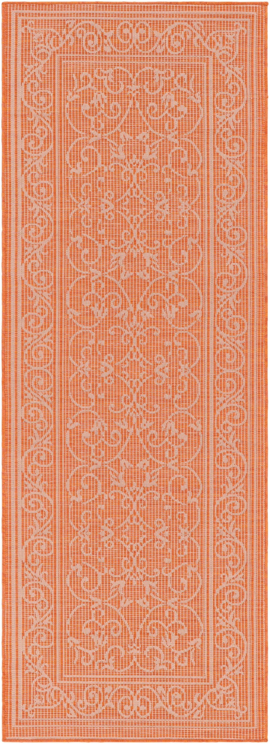 Artistic Weavers PSA2360-2773 Pasadena 3 X 8 Orange Indoor/Outdoor Abstract Oriental Runner Rug