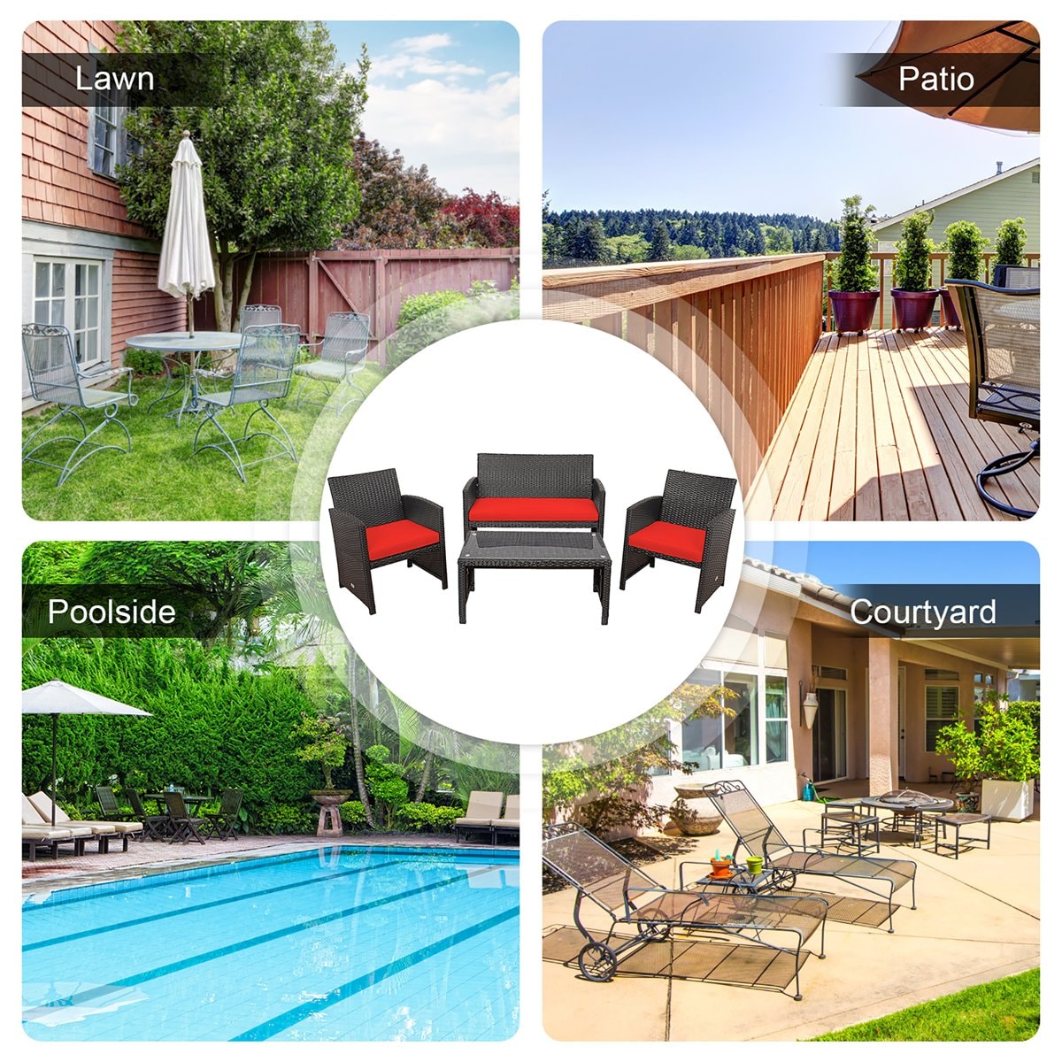 Costway GMA00096 Patio-Conversation-Sets - View #4