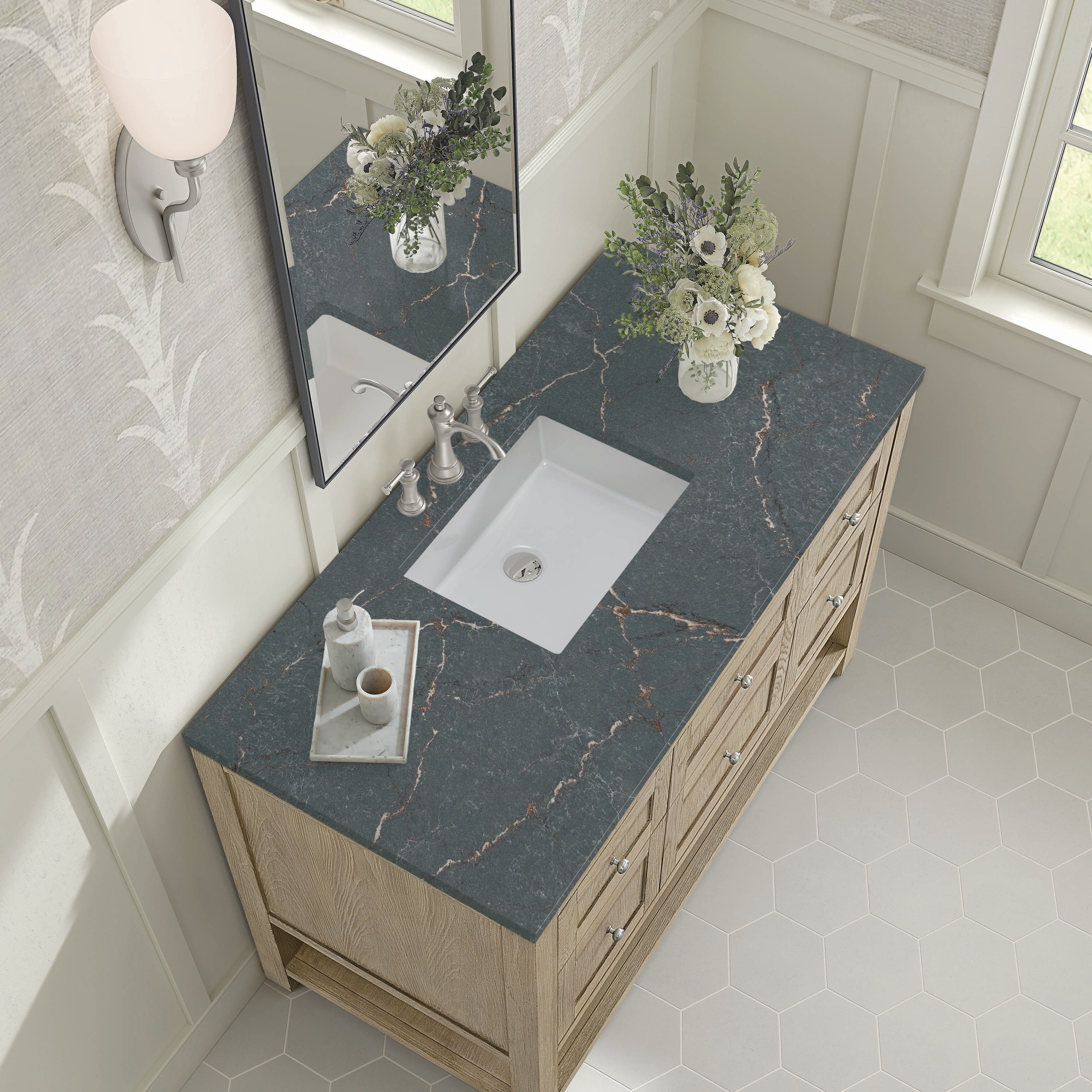 James Martin Vanities 330-V48-WWO-3PBL Bath-Vanity-Combo - View #5
