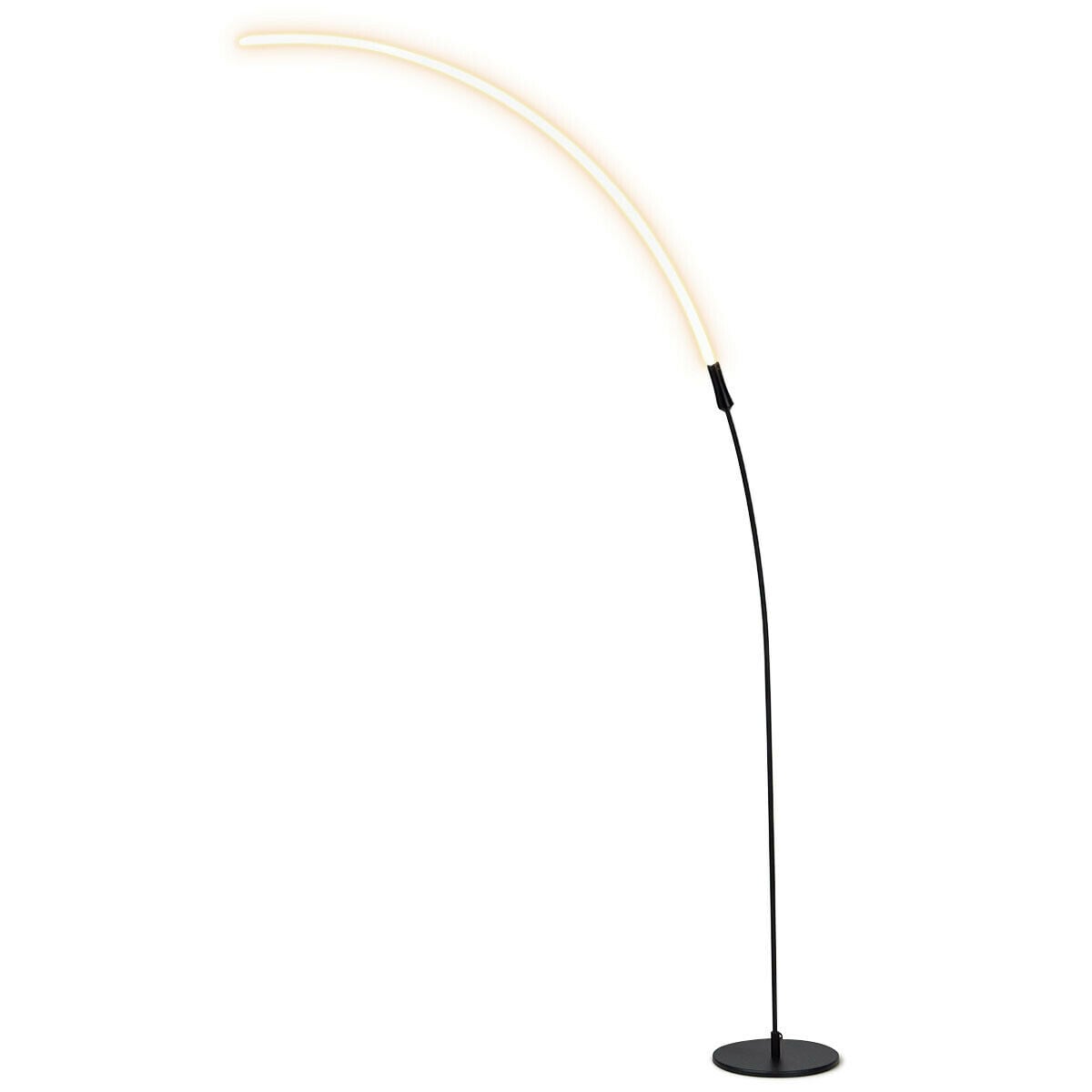 WELLFOR CW Magnifying Lamp 62-in White Swing-arm Floor Lamp in the