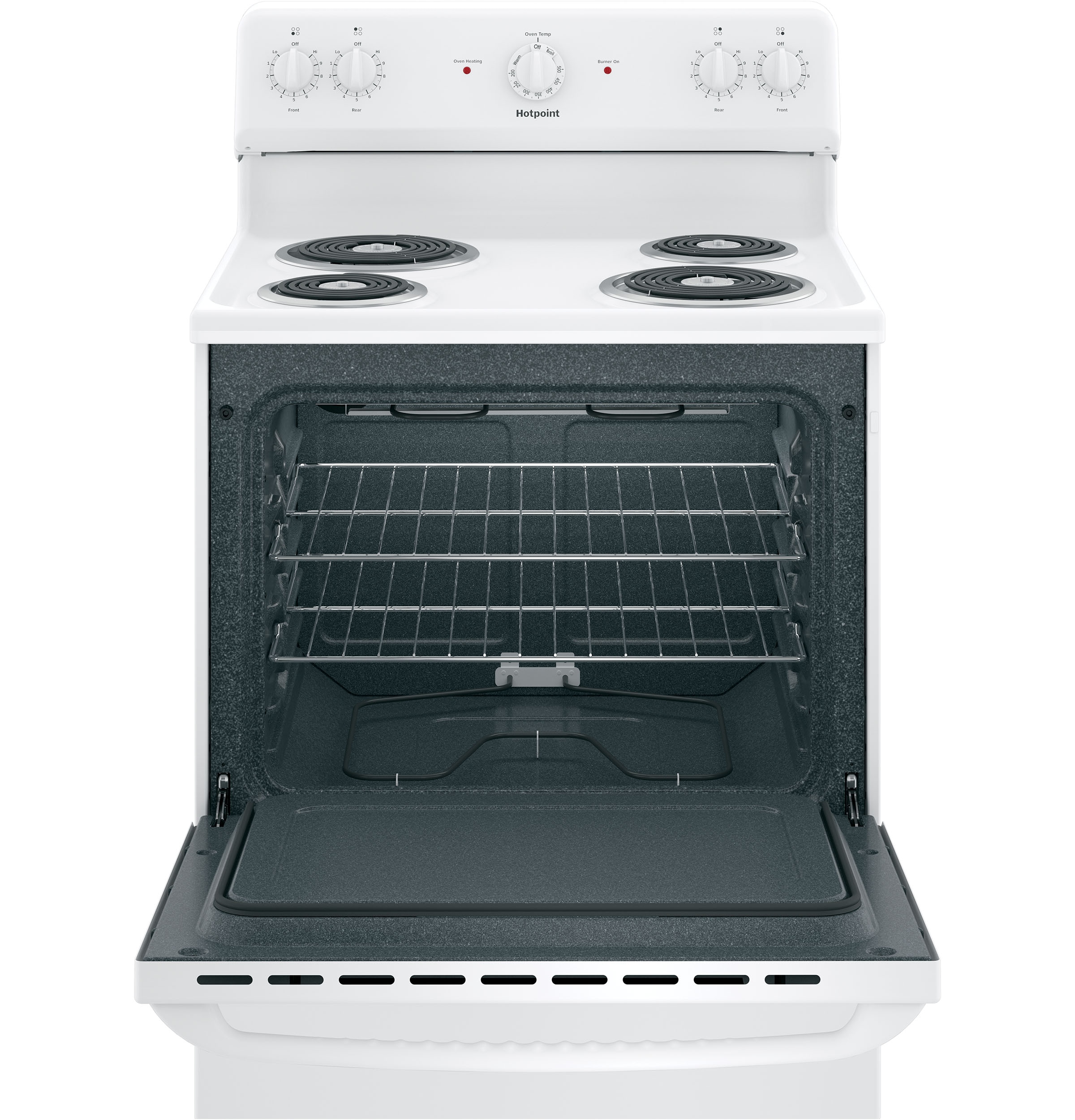 Hotpoint 20 in. 2.3 cu. ft. Freestanding Electric Range in White RAS200DMWW  - The Home Depot