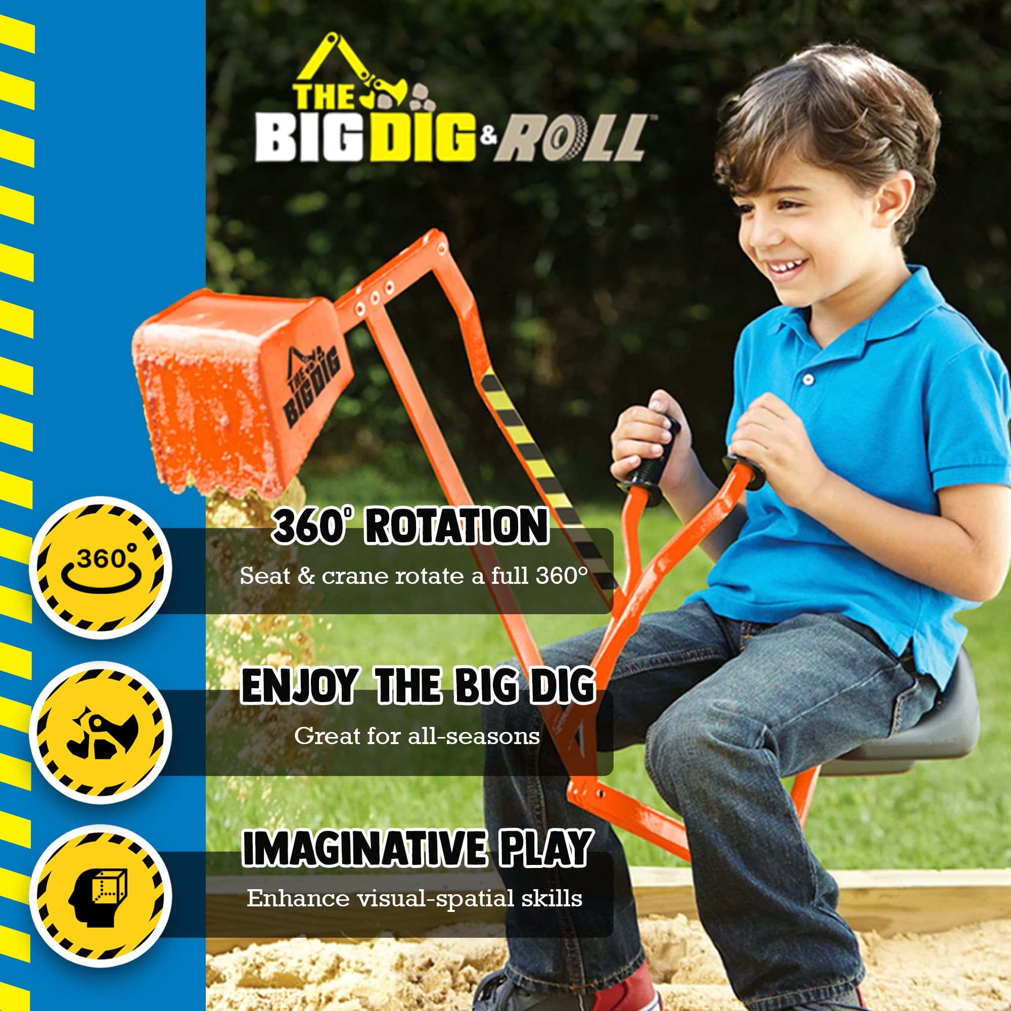 The Big Dig Toy Work Light/Helmet Tool Set in the Kids Play Toys ...