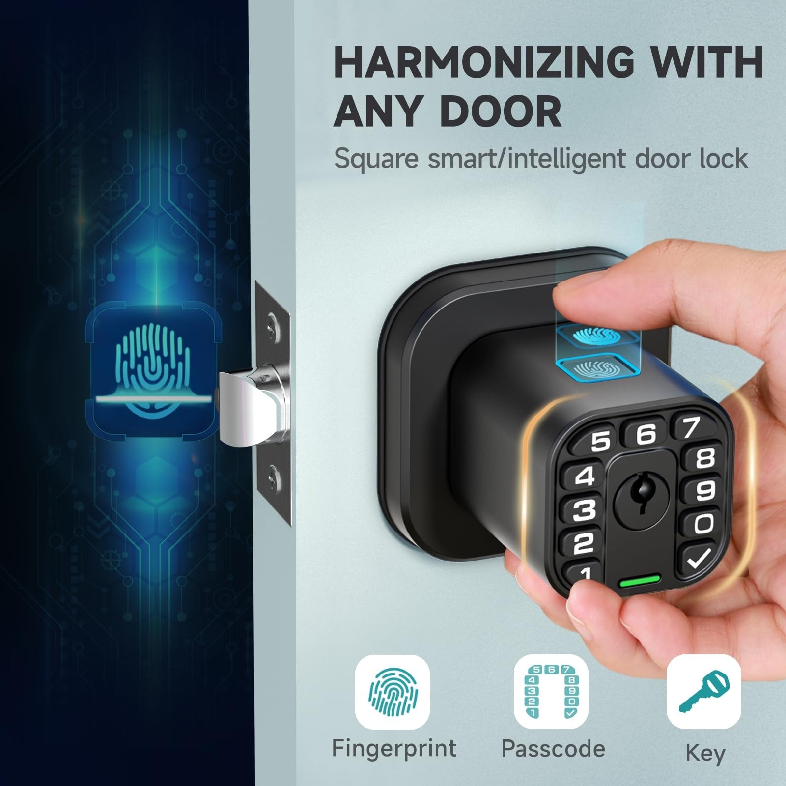 Adrinfly LAD0509M26 Electronic-Door-Locks - View #2