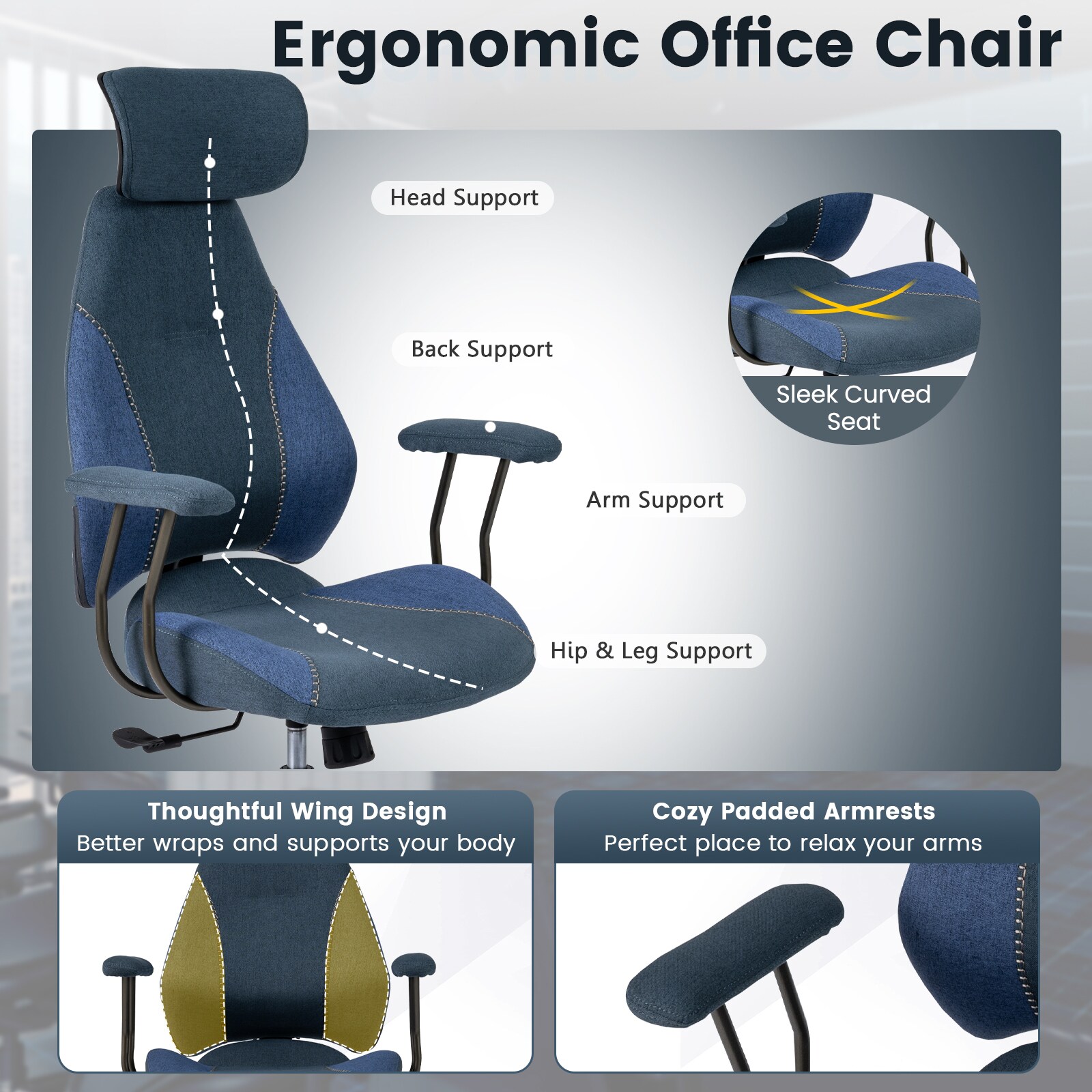 Volenca VOL-ZWZ5TF Office-Chairs - View #7