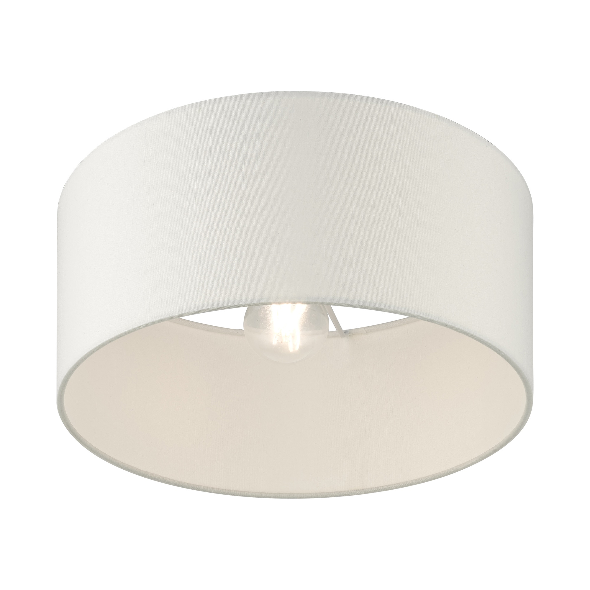 Meridian Satin Brass 13" Drum LED Semi-Flush Mount
