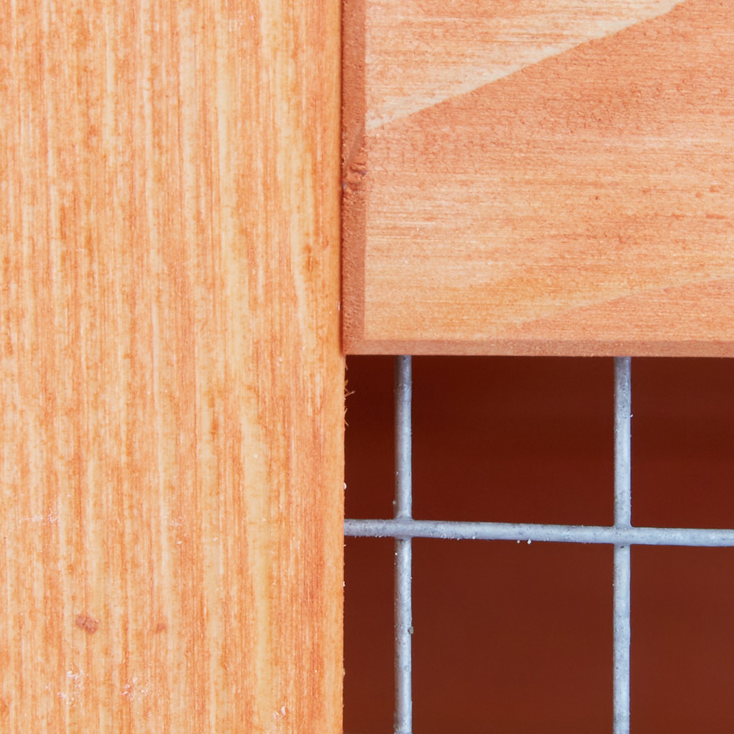 Weatherproof Glazed Pine 2-Story Outdoor Chicken Coop