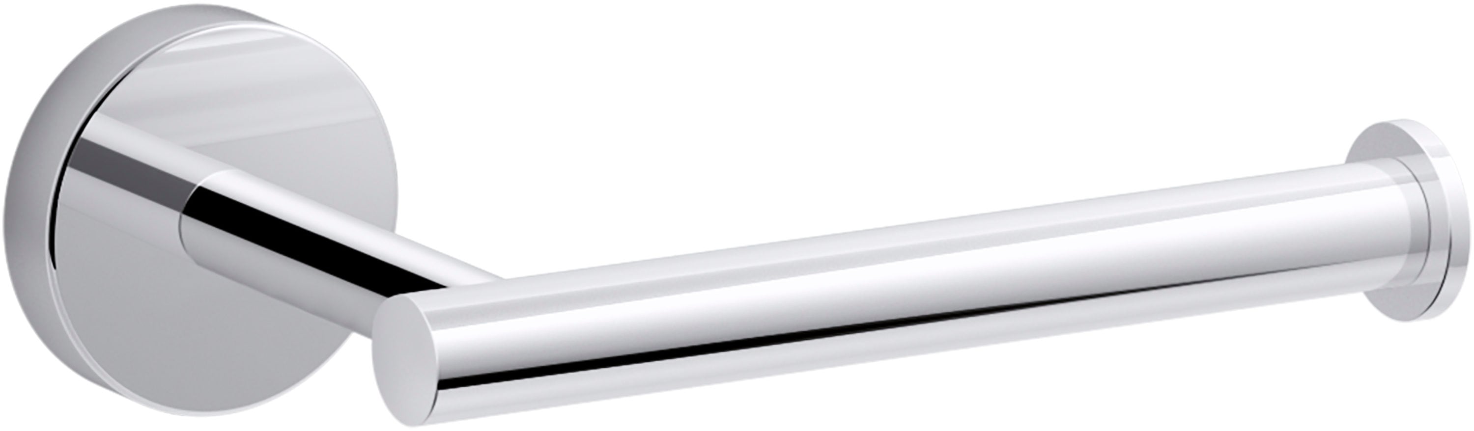 Elate Polished Chrome Minimalist Wall-Mount Toilet Paper Holder
