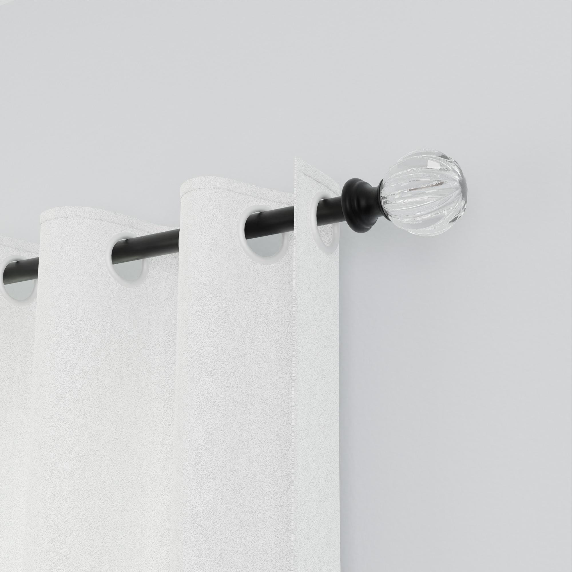 Style Selections FSI 1172E MBLK Curtain-Rods - View #9