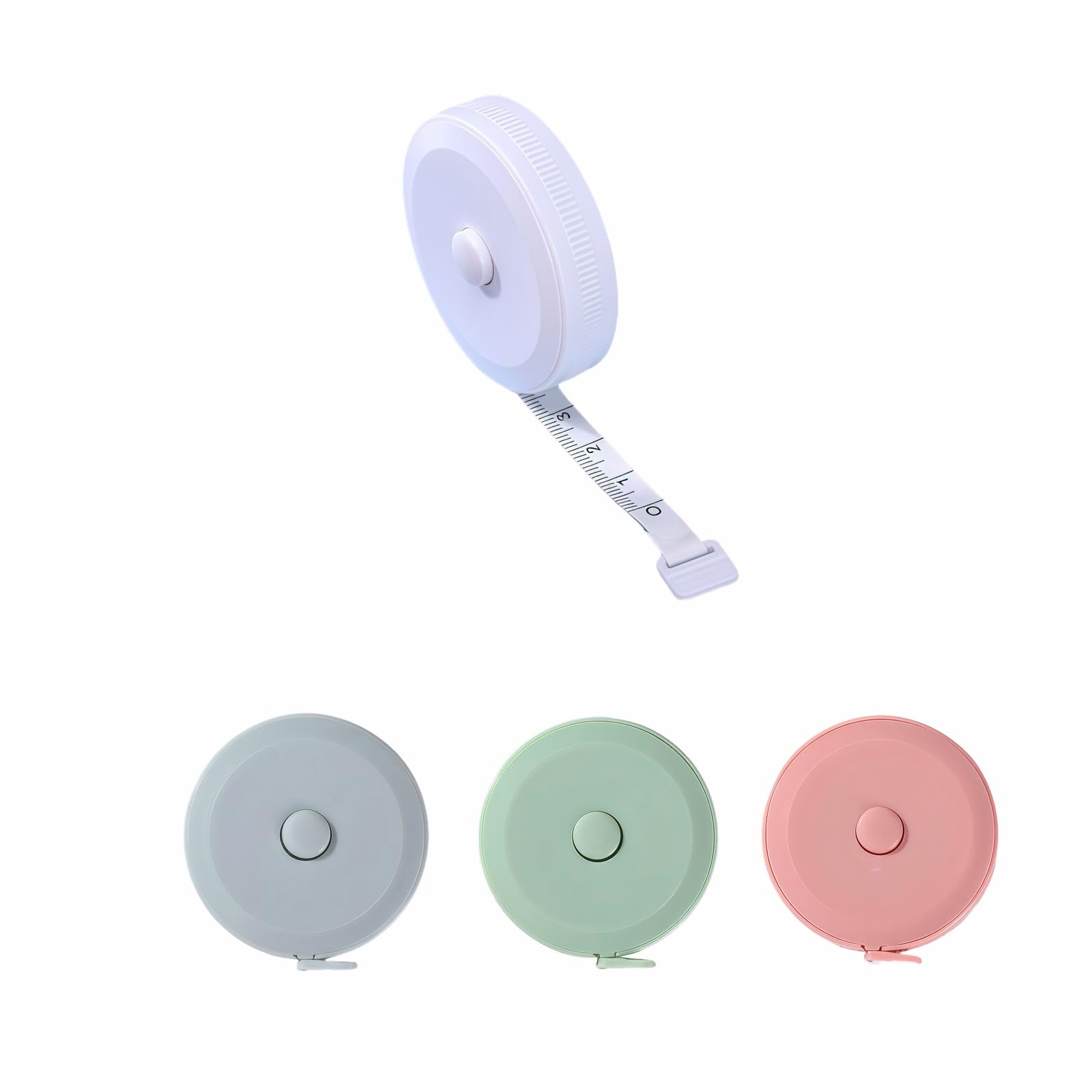 AKSCYZM  4-Pack Mini Soft Retractable Tape Measure 60 Inch 150 cm Dual-Scale Flexible Sewing Tailor Cloth Measuring Tape for Body Fabric Craft