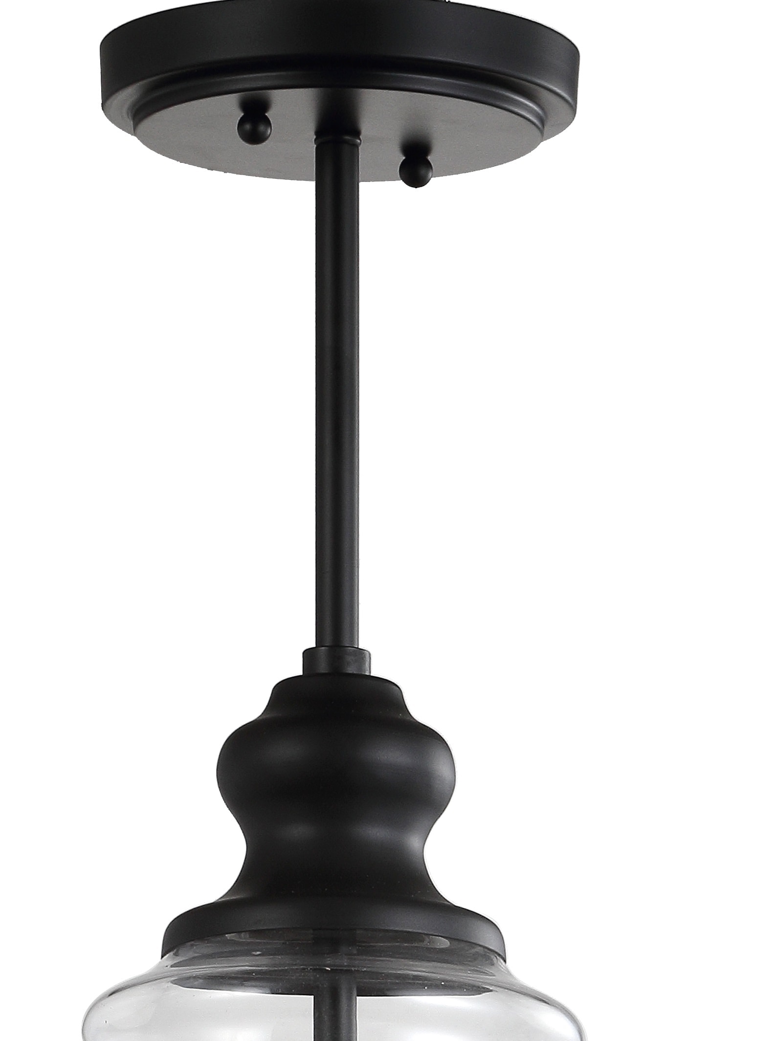 Adam 12" Oil Rubbed Bronze Farmhouse Glass LED Pendant