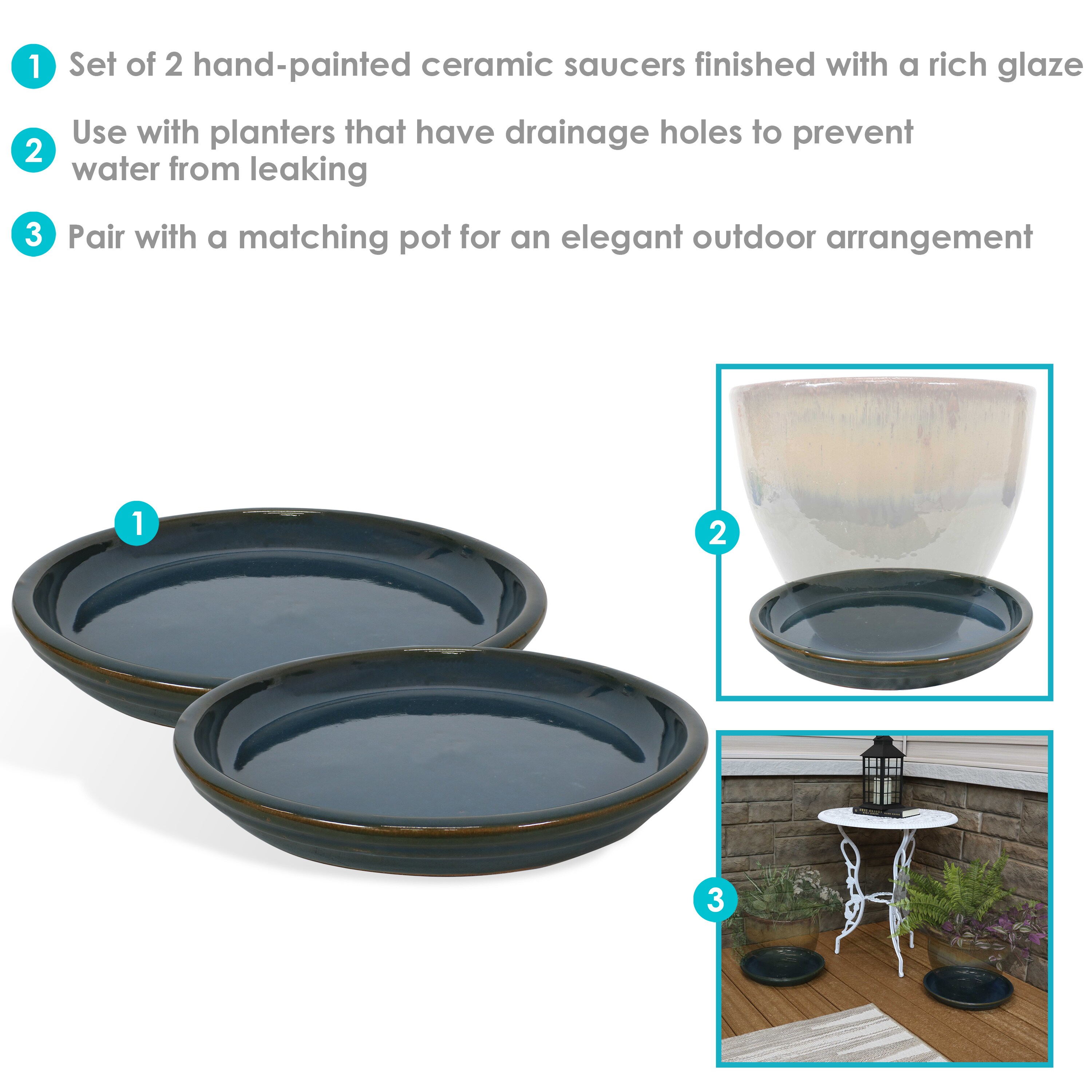 Sunnydaze Decor AP-244 Plant-Saucers - View #6