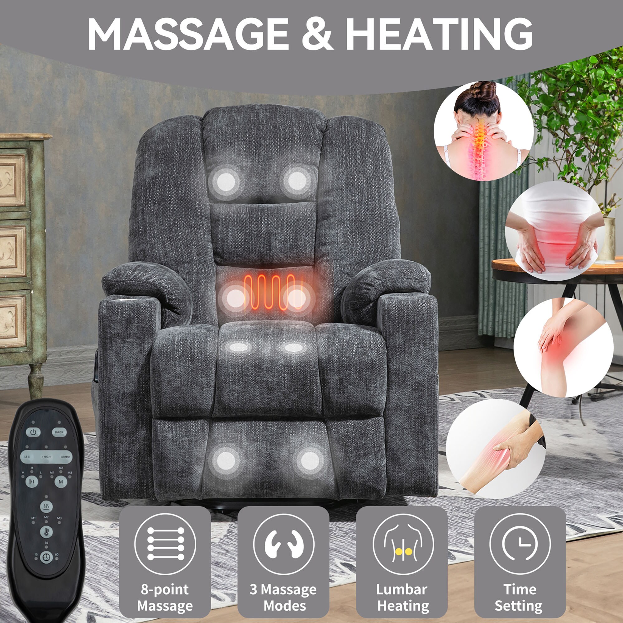 GZMR HM-062-BK recliners - View #5