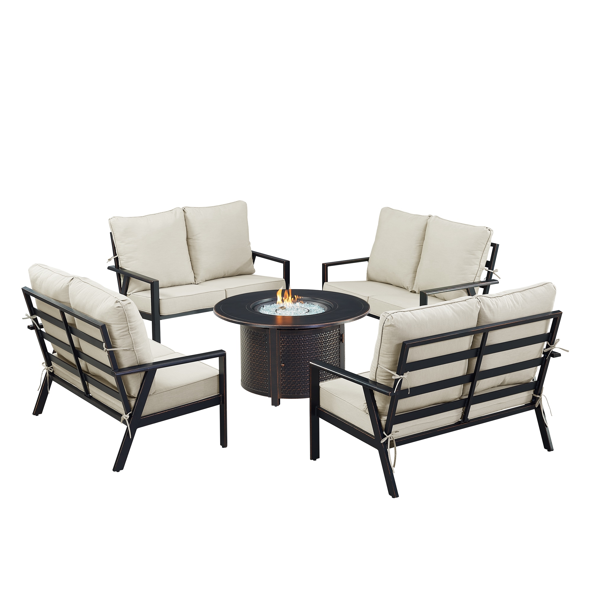 Oakland Living LUX4LSMATERALGCU Patio-Conversation-Sets - View #2