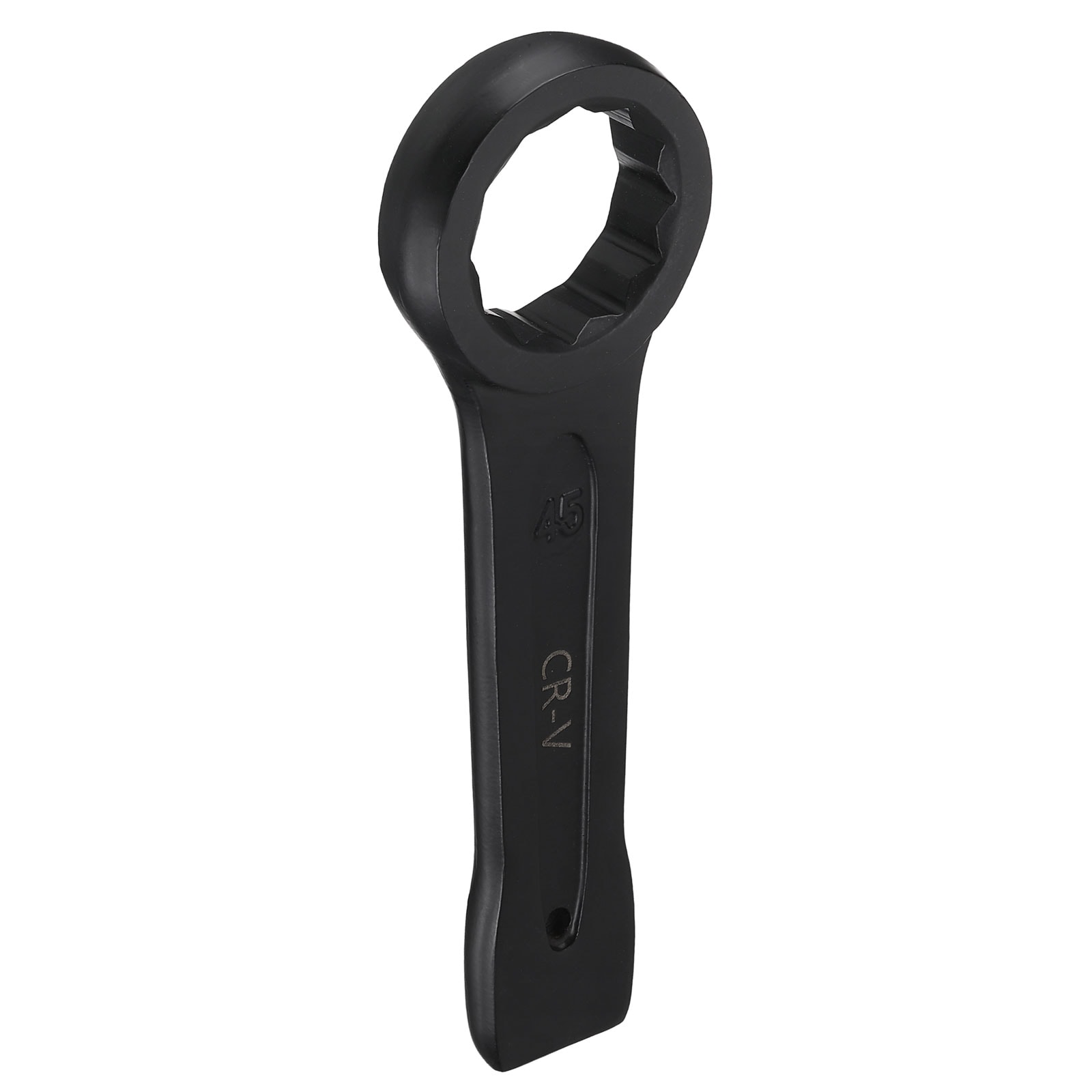 Harfington Box End Striking Ring Wrench 45mm Metric CR-V Steel 12-Point Flat Strike Wrench Baking Paint Single Head Spanner Hand Tool for Mechanical Automotive Repair #S26030900UX1005