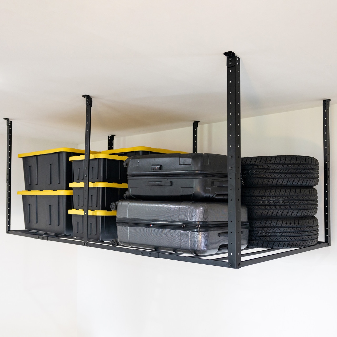 StoreYourBoard SYB-CEILING-4X8 4' x 8' Faber Overhead Garage Shelving - Holds 700 lbs