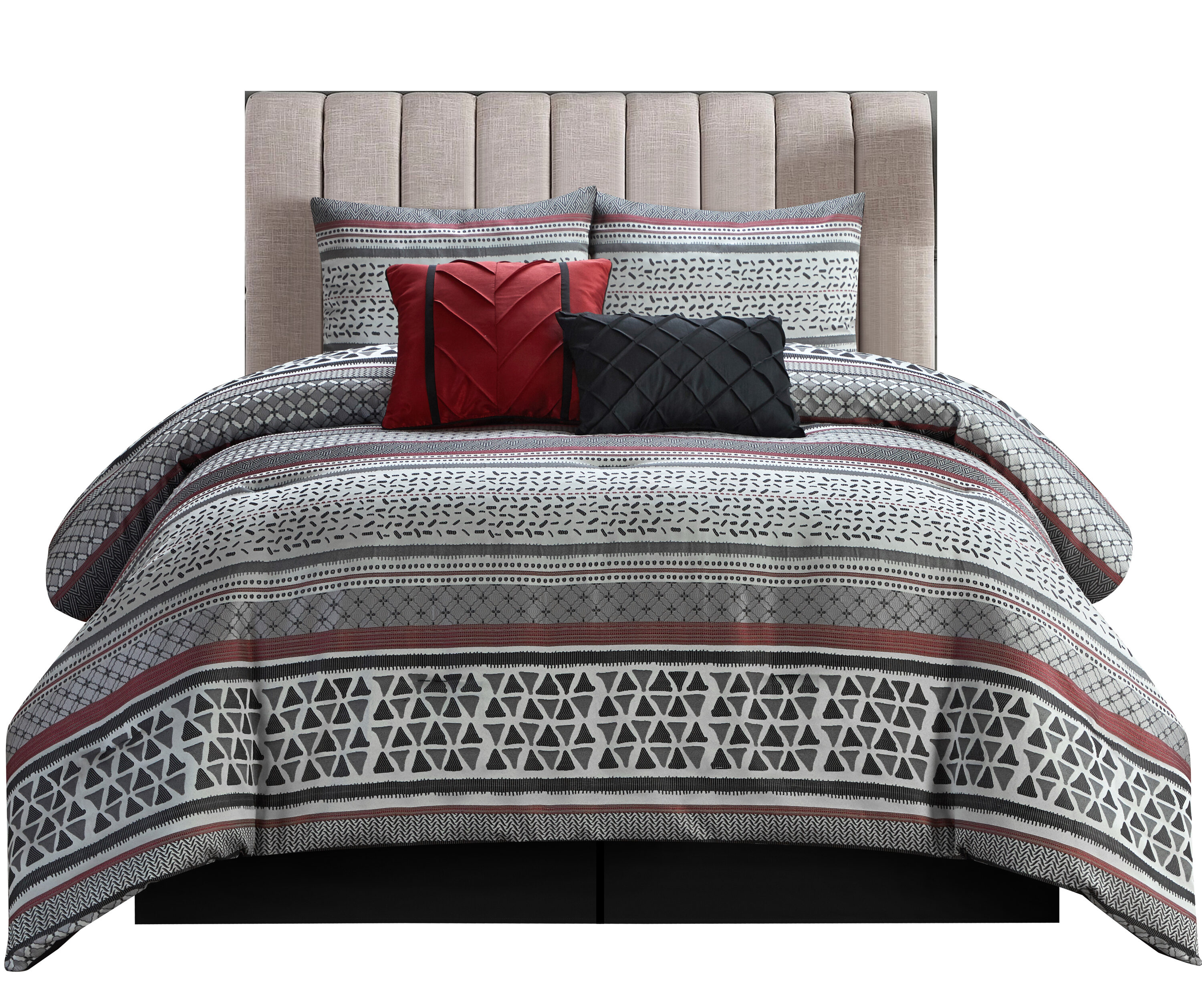 Nanshing HAMILTON6-Q-GRY bedding - View #5
