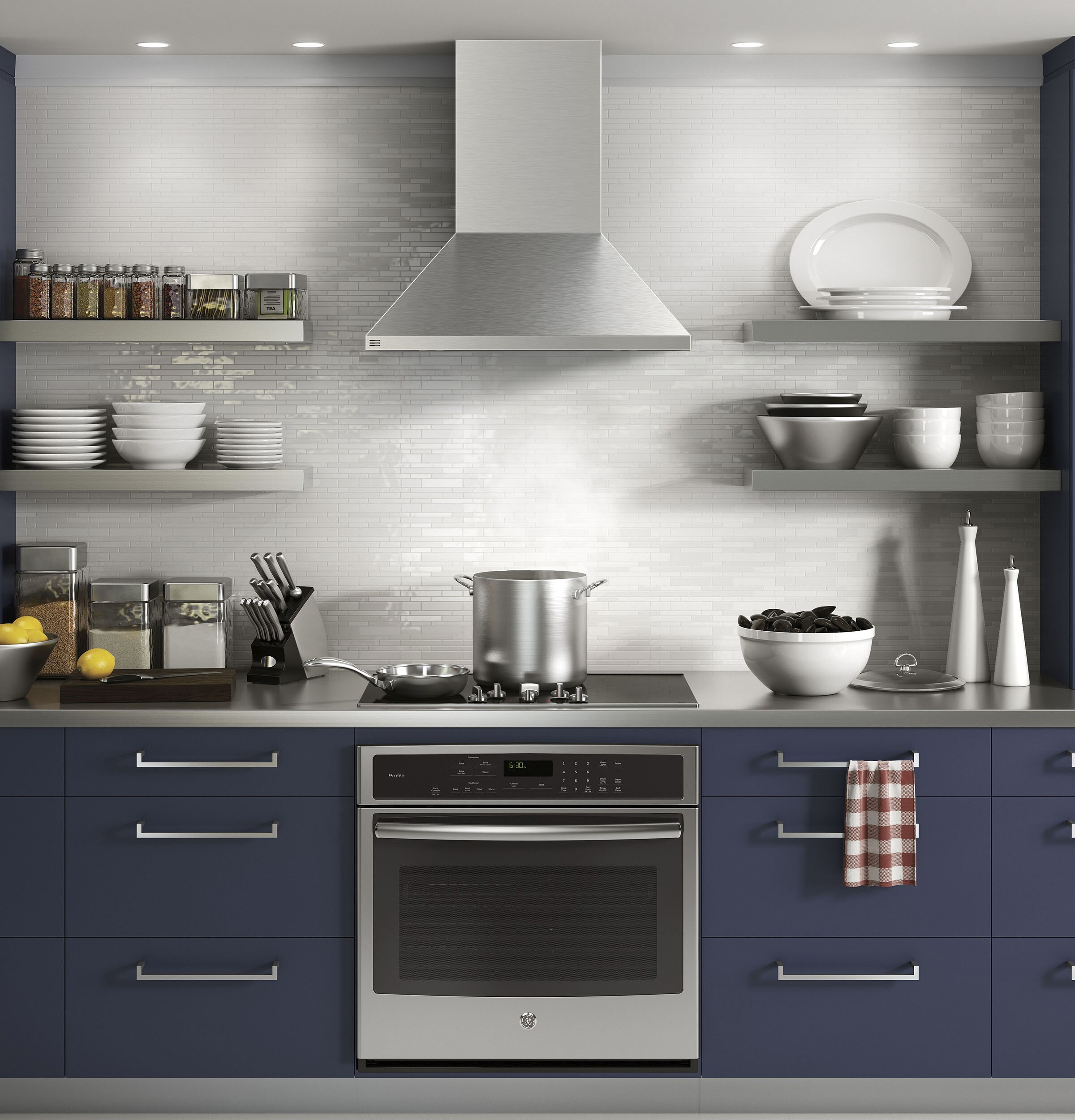 GE PVW1030SWSS Wall-Mounted-Range-Hoods - View #2