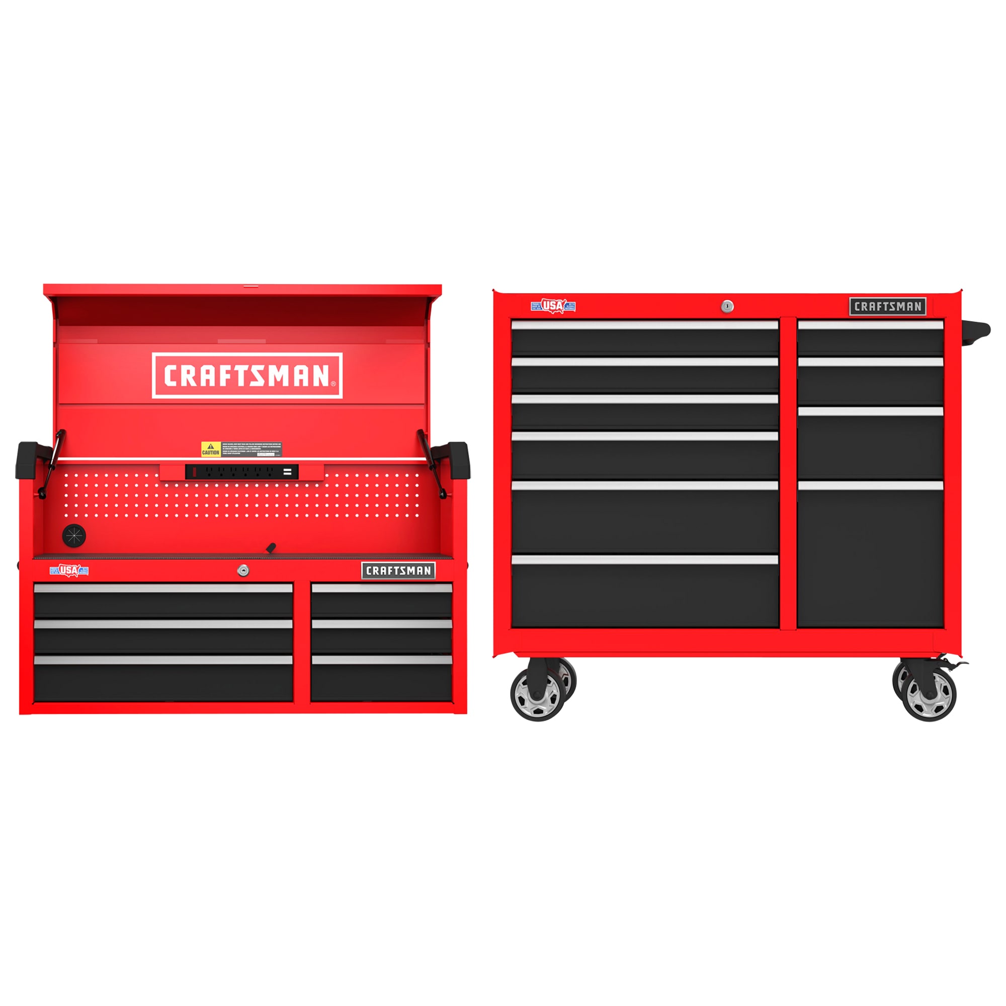 CRAFTSMAN 2000 Series 41-In 6-Drawer Chest & 41-In 10-Drawer Cabinet
