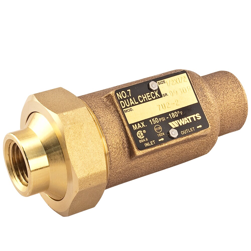 Watts LF7-U2-2 1/2X1/2 Female Bronze Dual Check Valve
