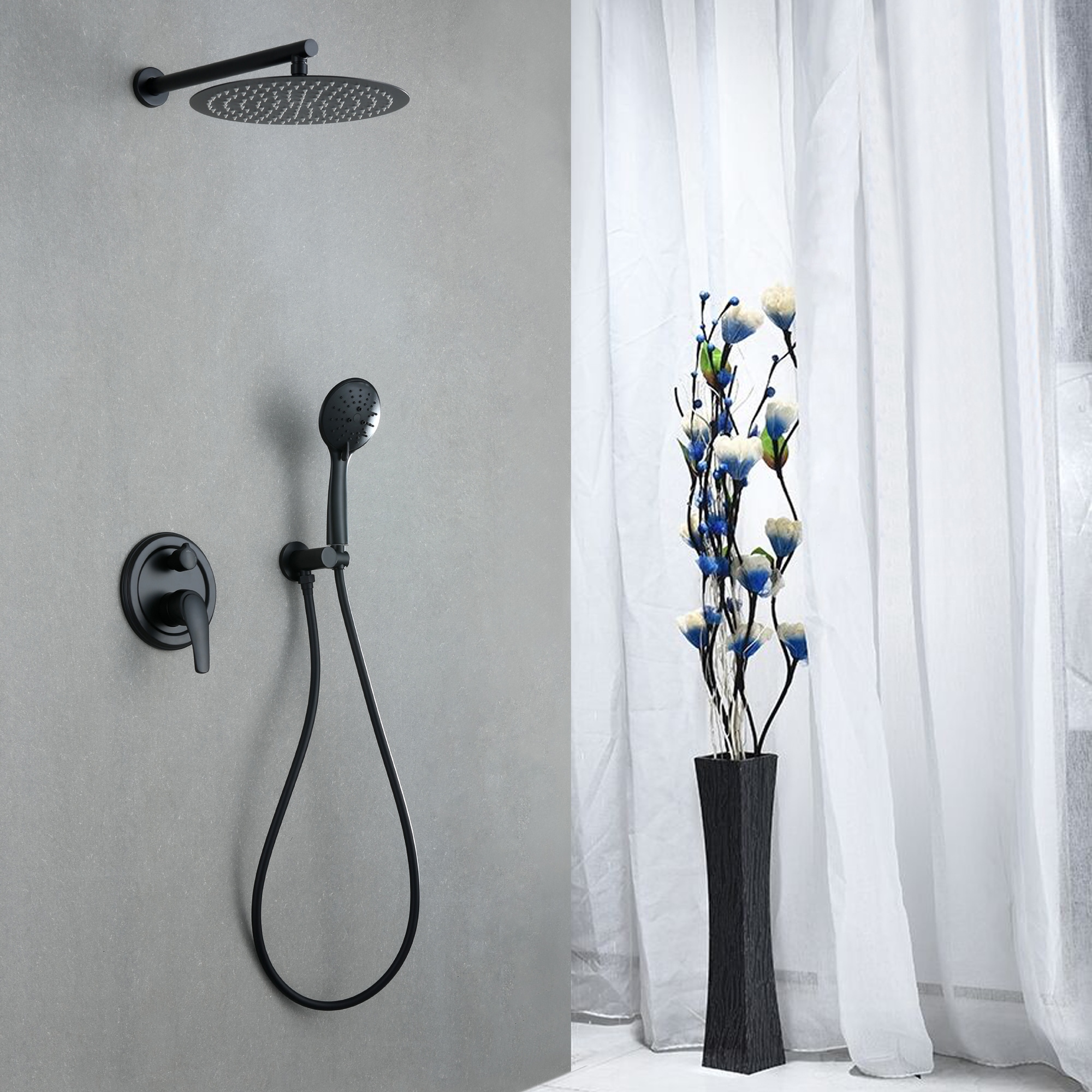 WELLFOR ZQ8002B Showerhead-Bar-Panels - View #2