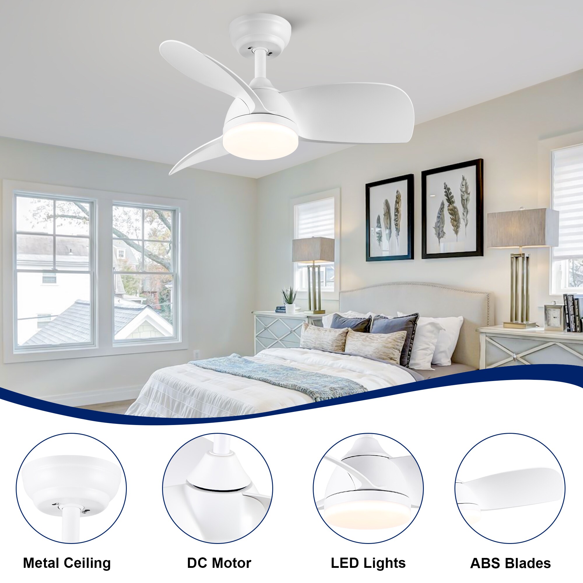YUHAO LSDC1059WH282 Ceiling-Fans - View #4