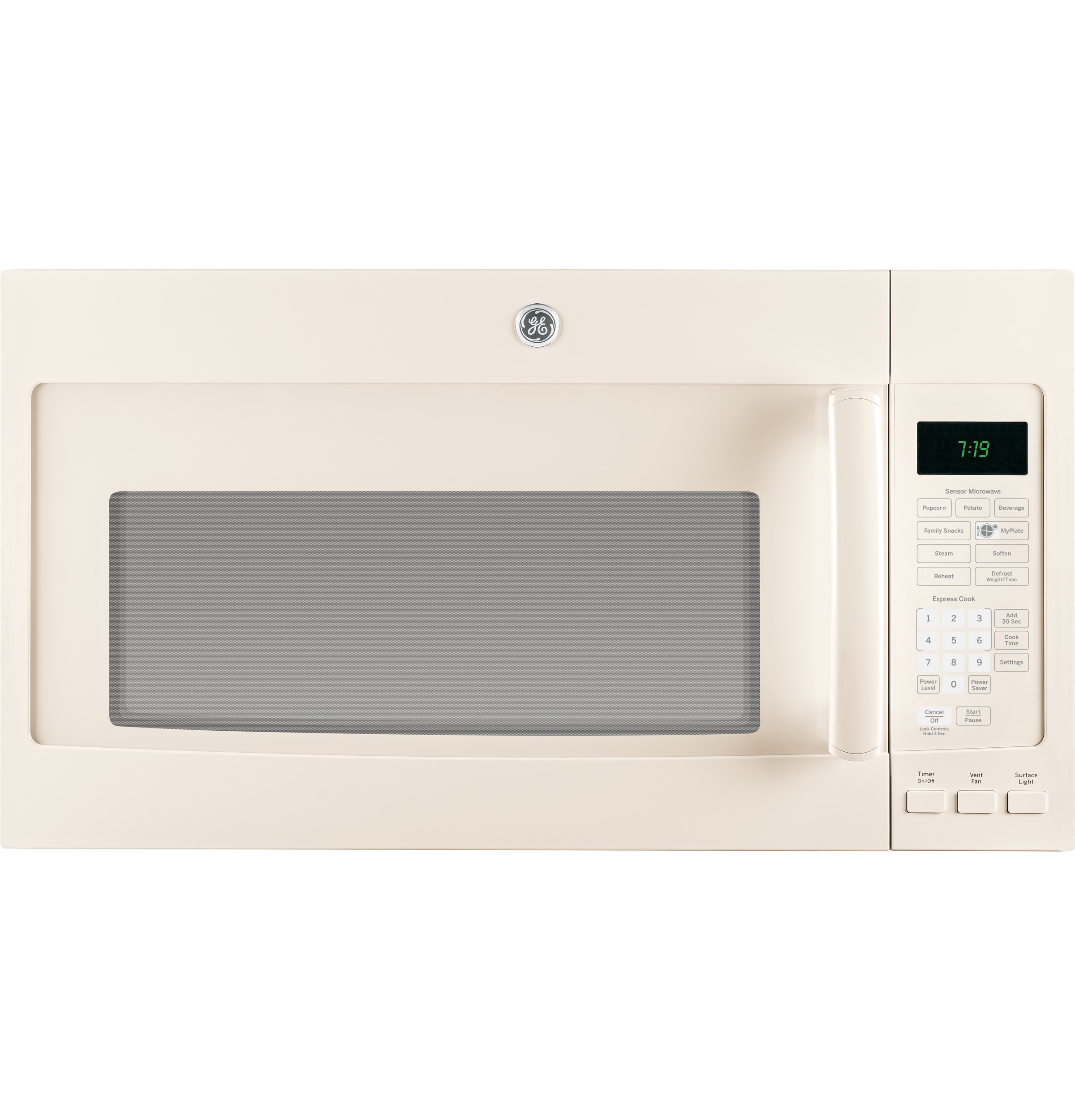 GE JVM7195DFCC 1.9-Cu. Feet 1000 -Watt 29.75-Inches Over-the-Range Microwave with Sensor Cooking ( Bisque )