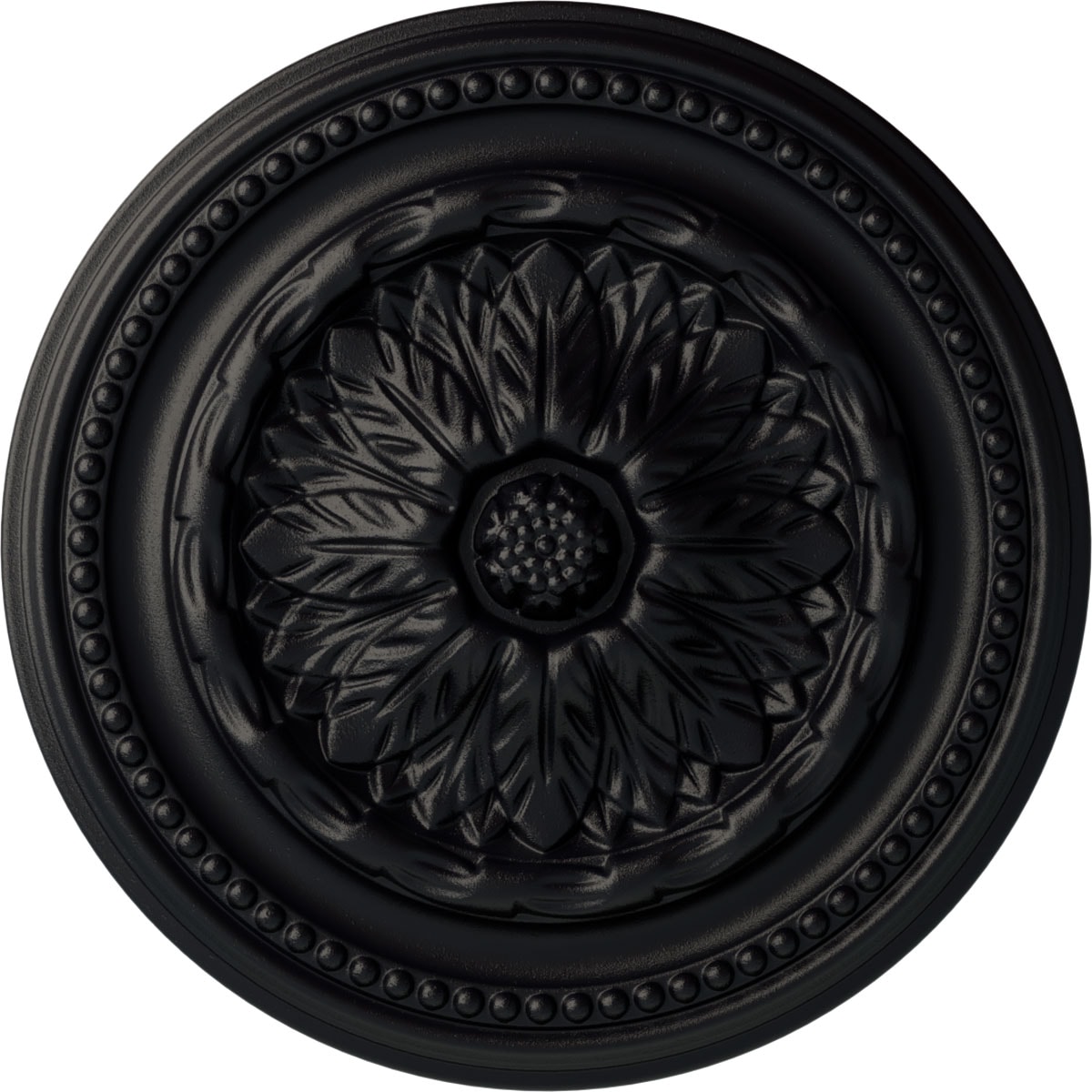 Ekena Millwork CM15CHSGS Chester 15.75-in W x 15.75-in L Painted Steel Gray Polyurethane Whole Ceiling Medallion