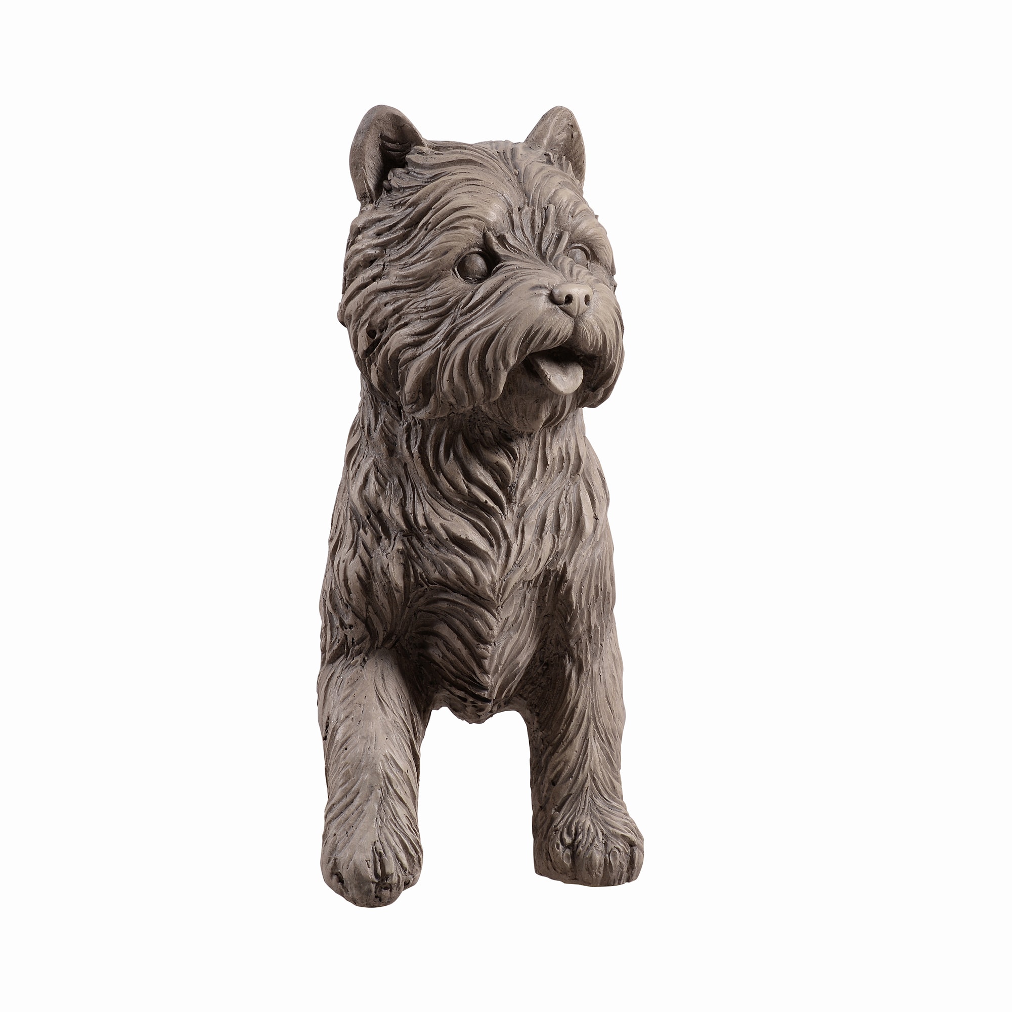 Hi-Line Gift 13.8-in H x 6.1-in W Gray Dog Garden Statue
