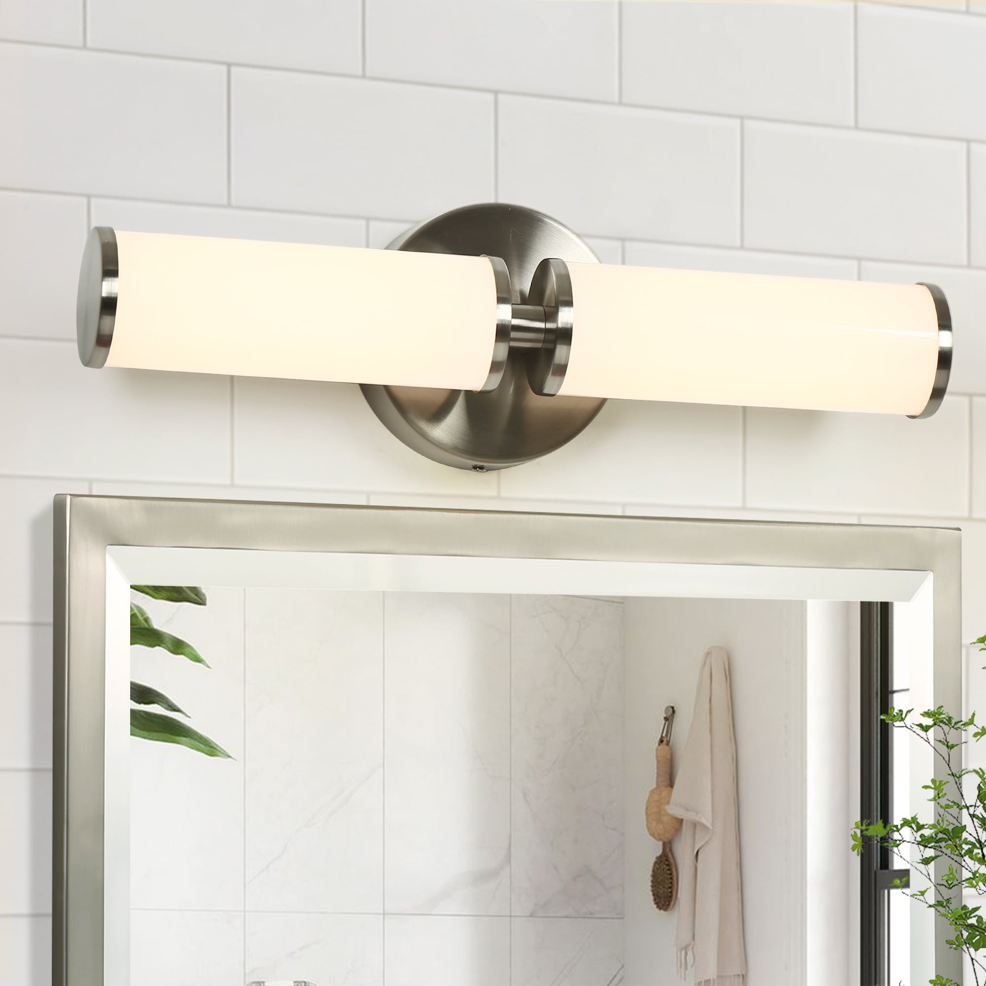 Uolfin 7.6-in LED On/Off Switch Table Lamp with Wood Shade