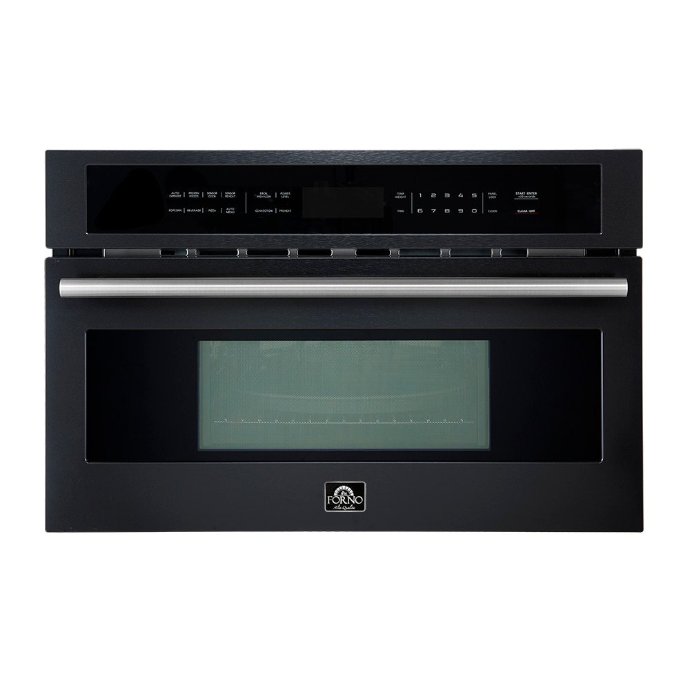 FORNO FMWDR3093-30BLK Oliena 1.6-cu ft 1000 -Watt 29.88-in Built-In Microwave with Sensor Cooking Controls ( Black )
