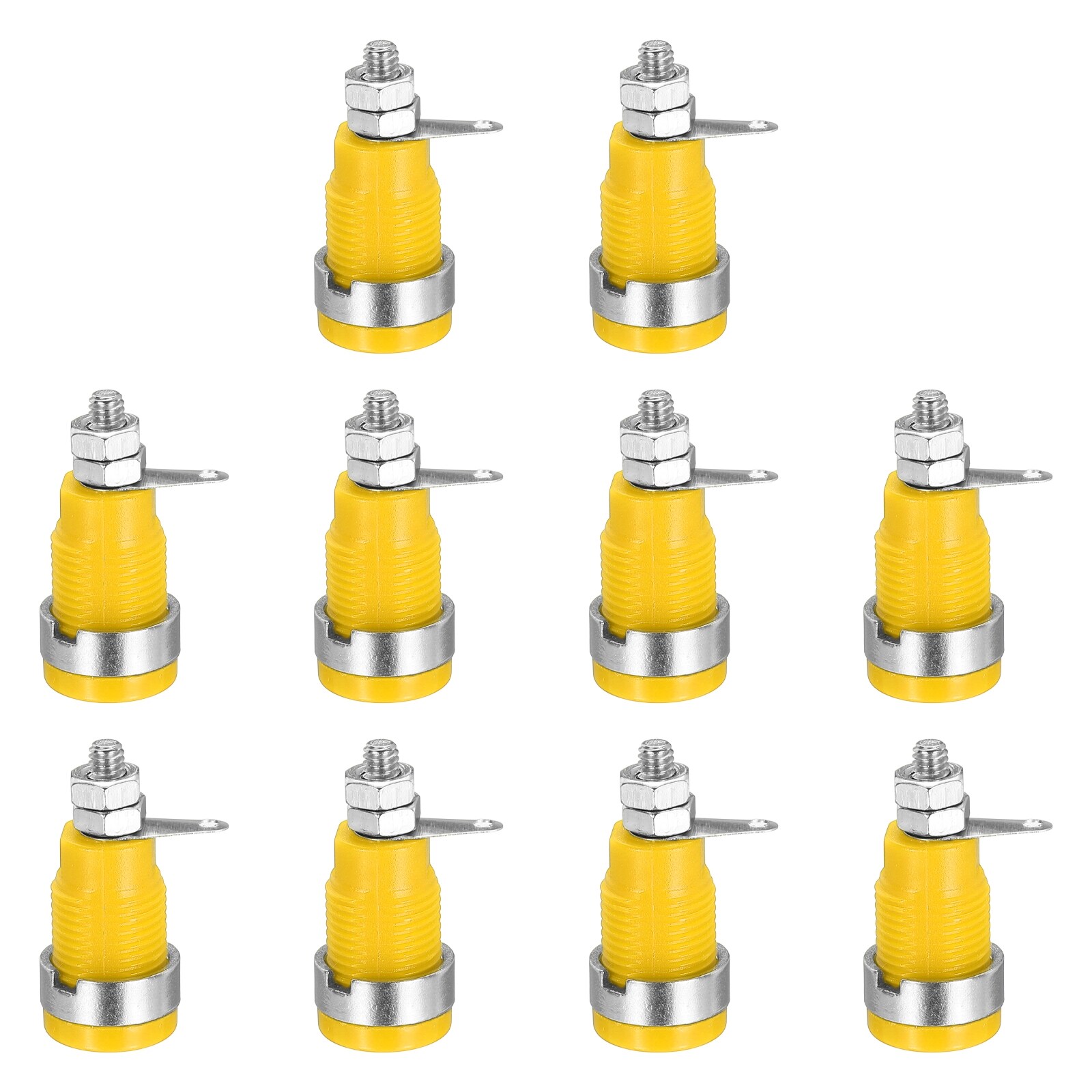 Unique Bargains 10pcs 4mm Banana Plugs Socket Connectors Female ...