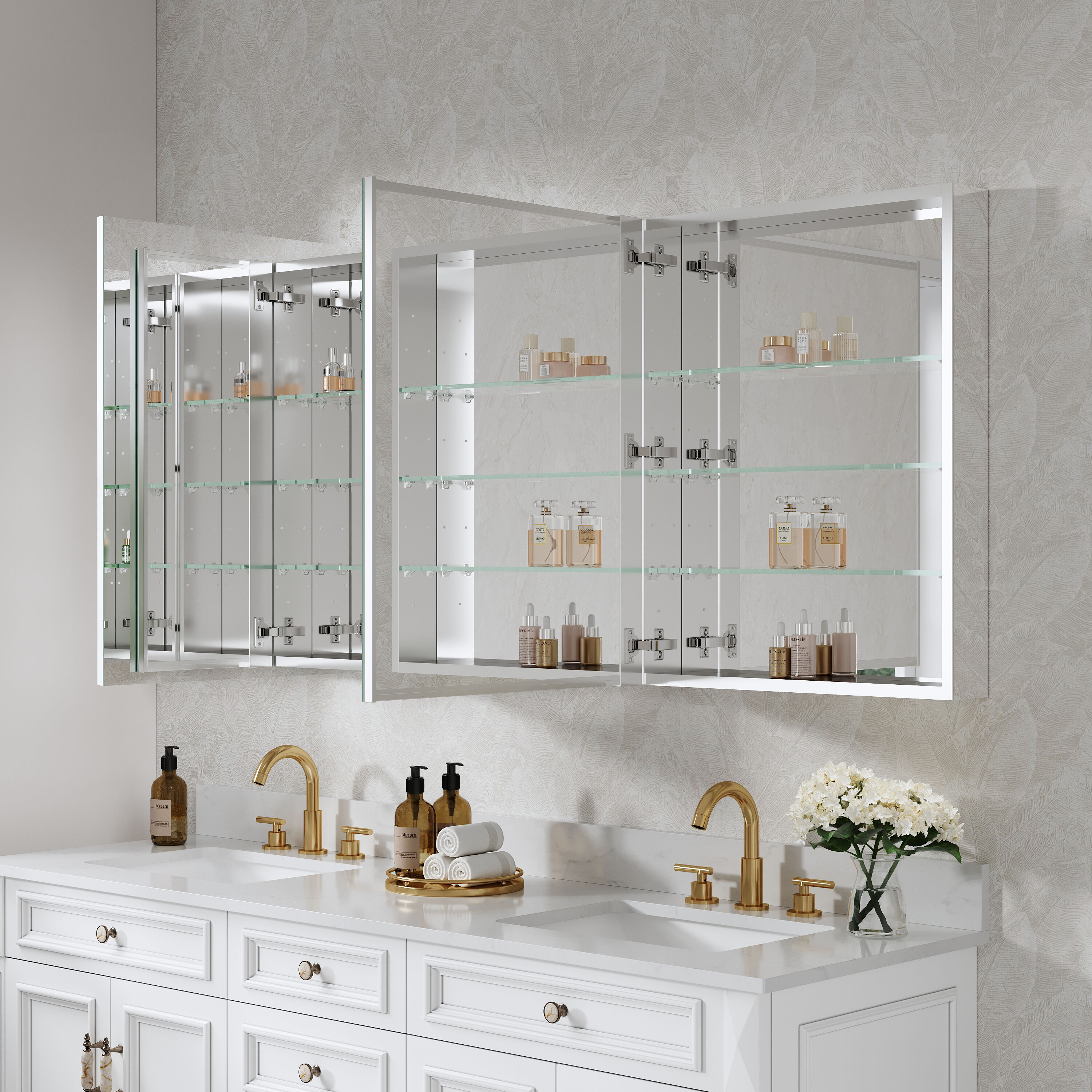 WELLFOR ROSA24TYRTY24L Bathroom-Wall-Cabinets - View #12