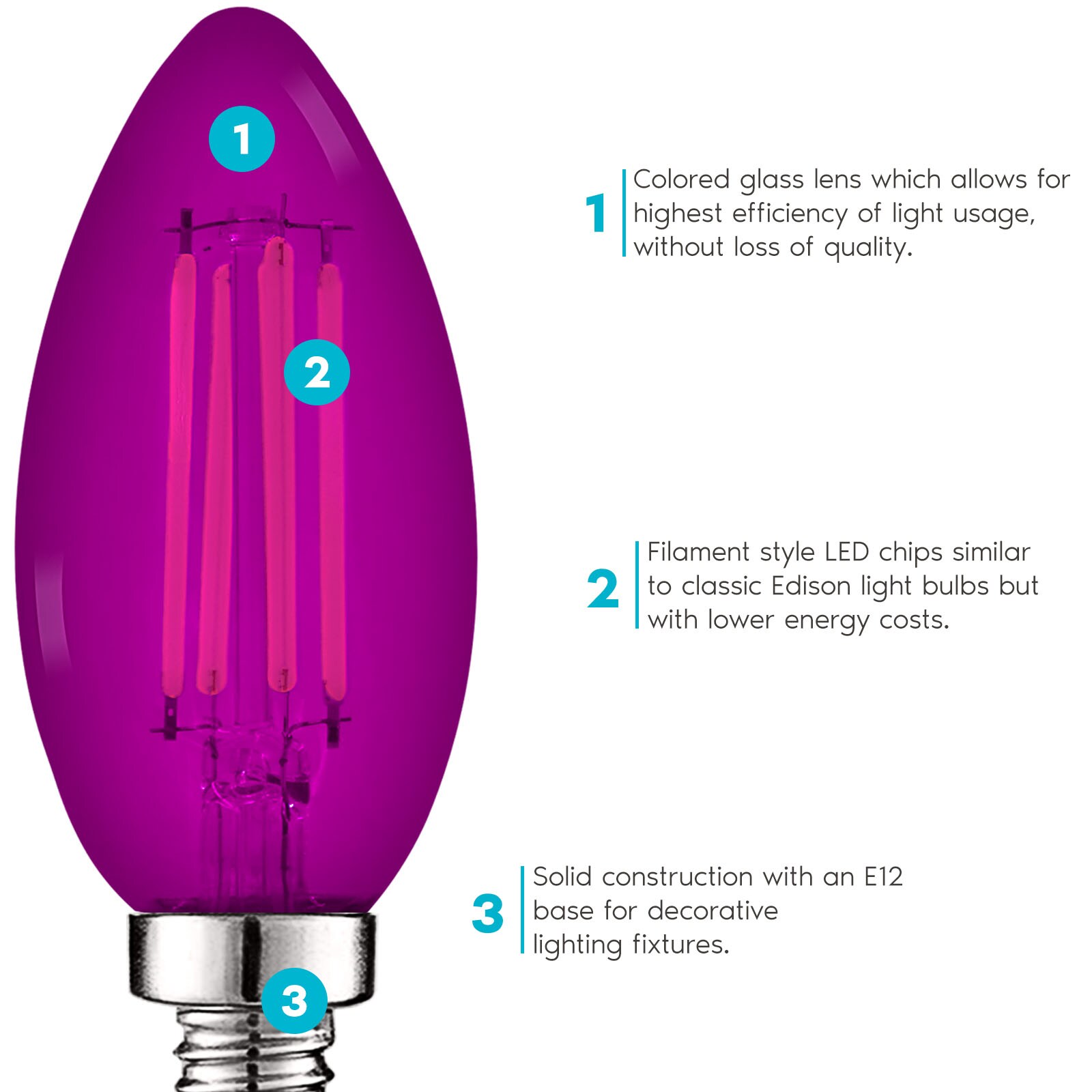 Luxrite LR21741-3PK Dec-Led-Light-Bulbs - View #3