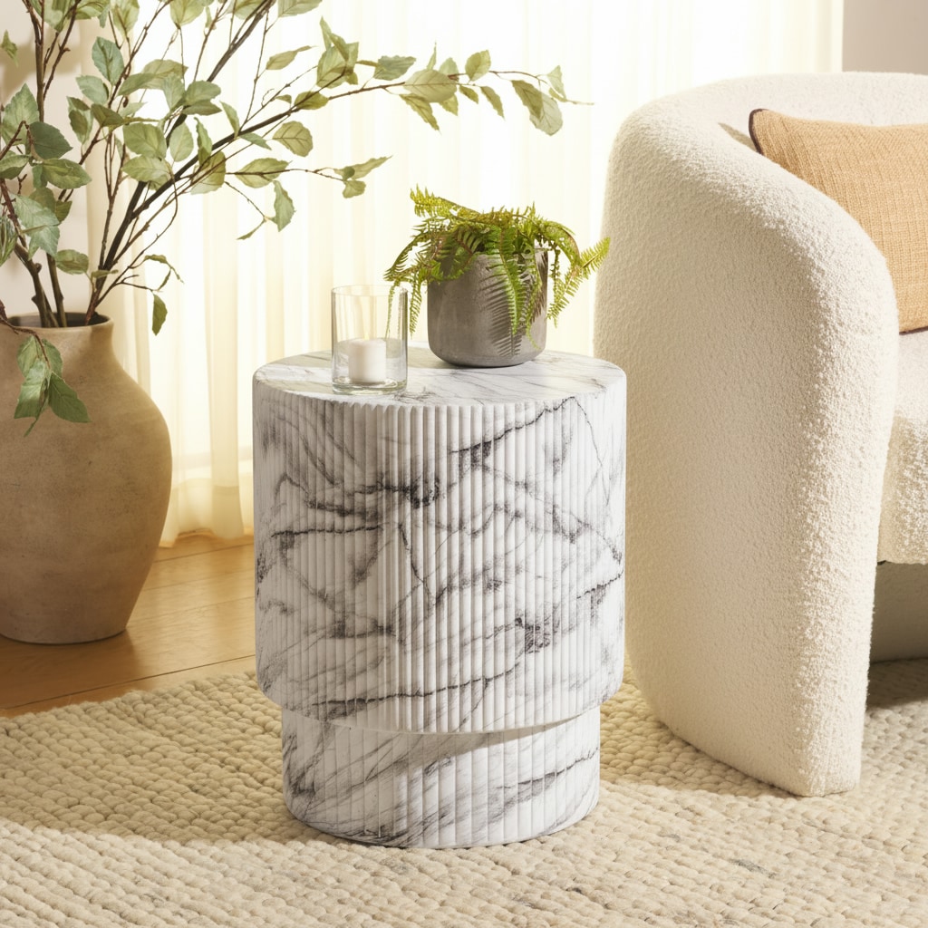 Marble MGO Indoor and Outdoor Side Table