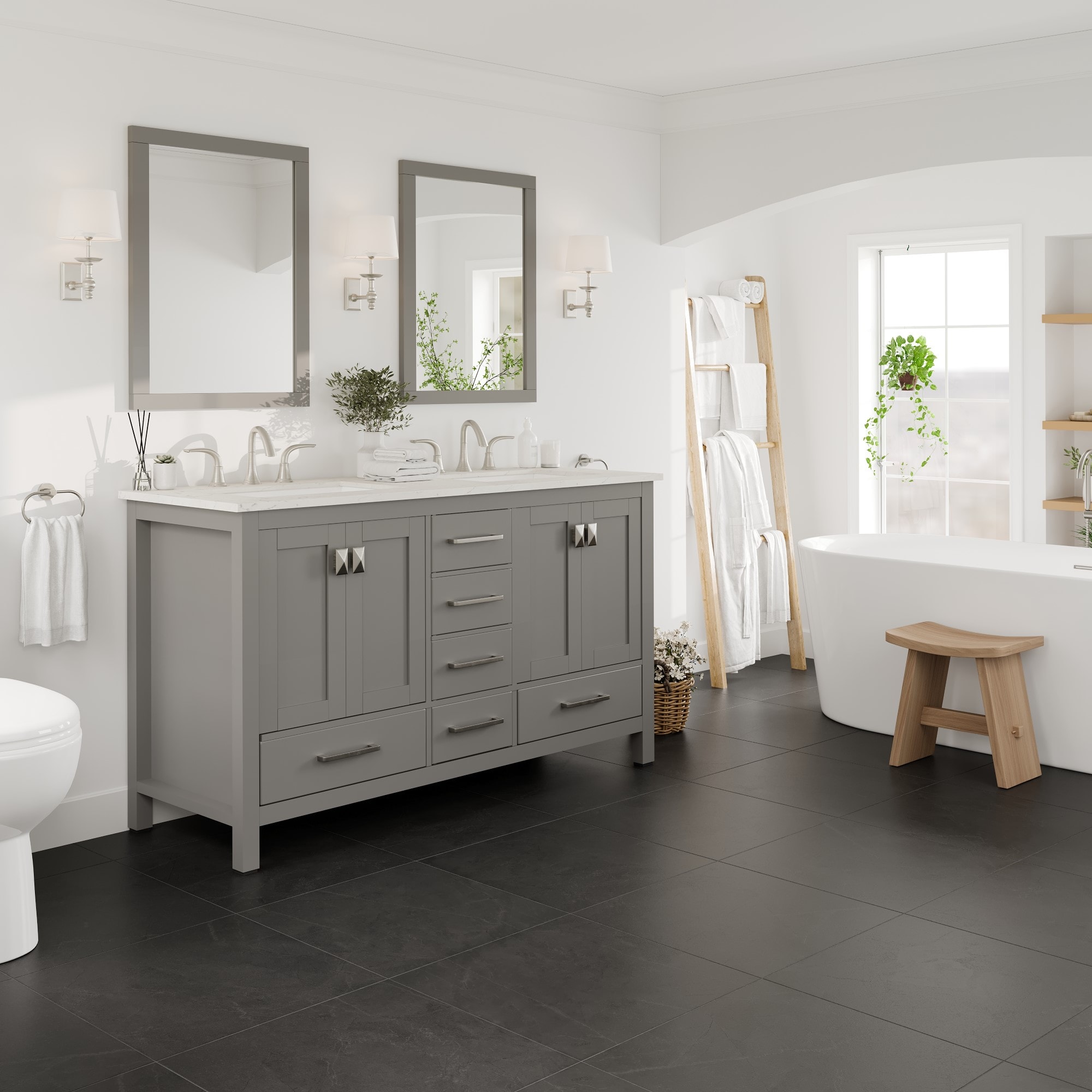 Eviva EVVN412-60GR Bath-Vanity-Combo - View #3