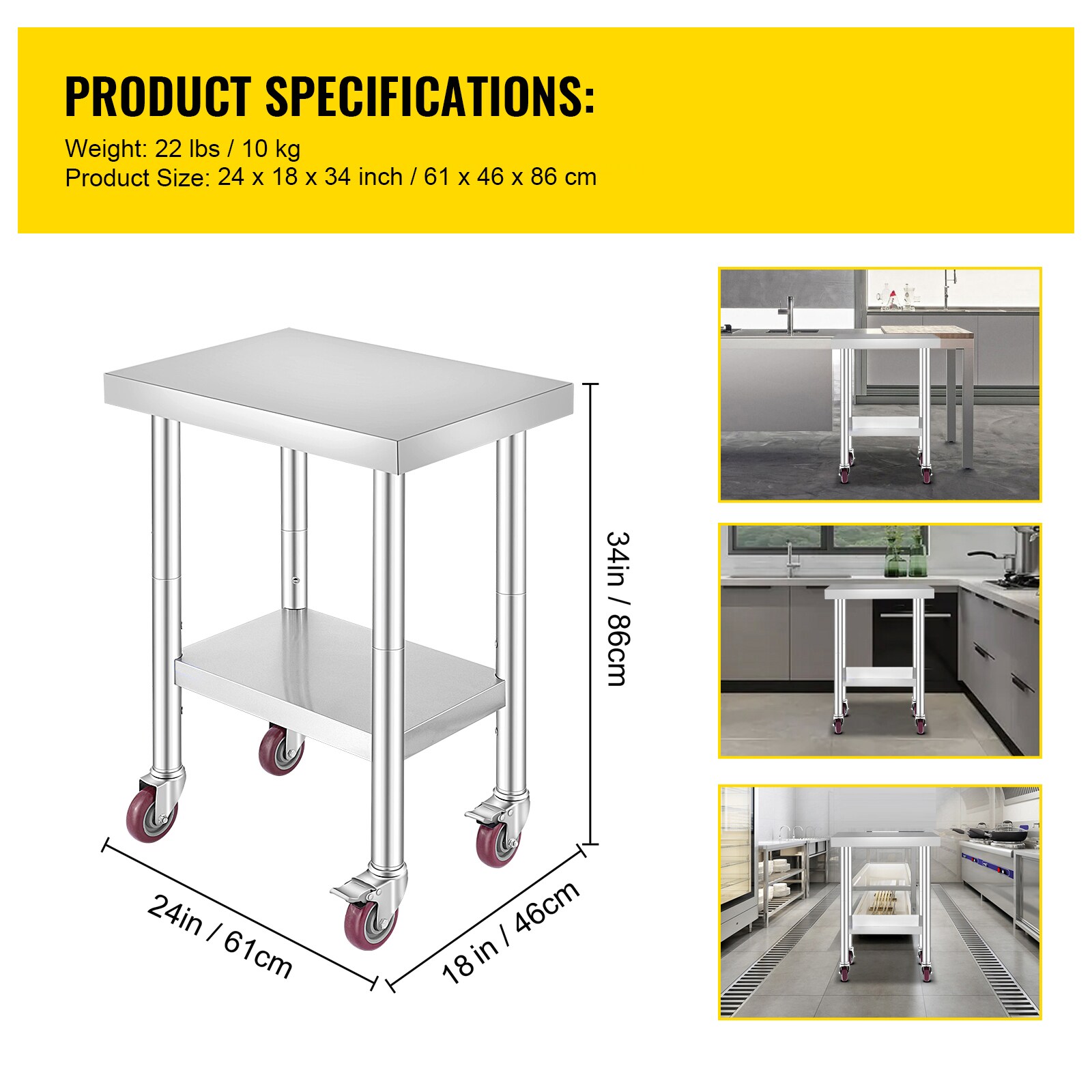 VEVOR SCCFGZT24X1800040V0 Dining-Tables - View #7