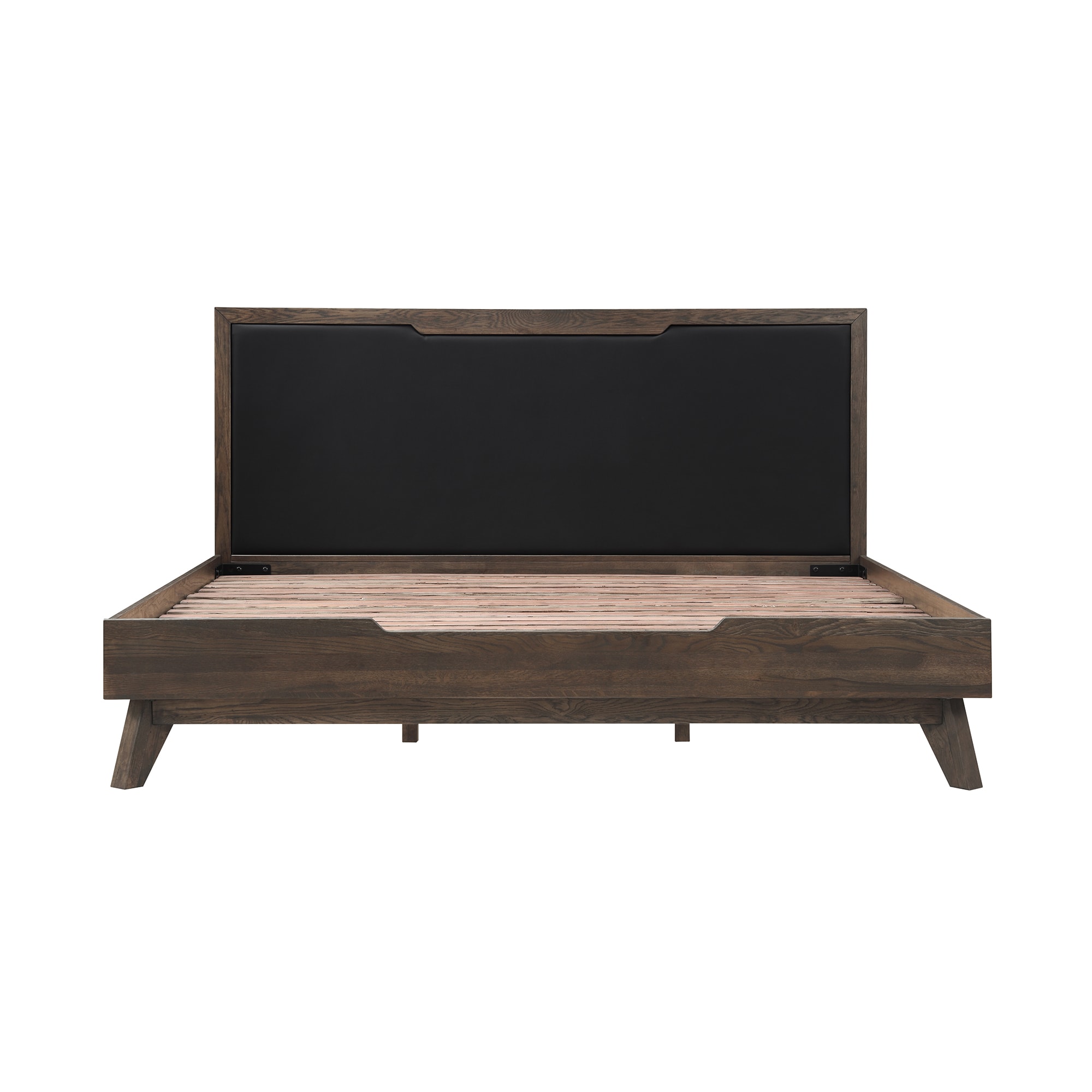 Armen Living LCAHBDDGKG Natural King Wood Platform Bed