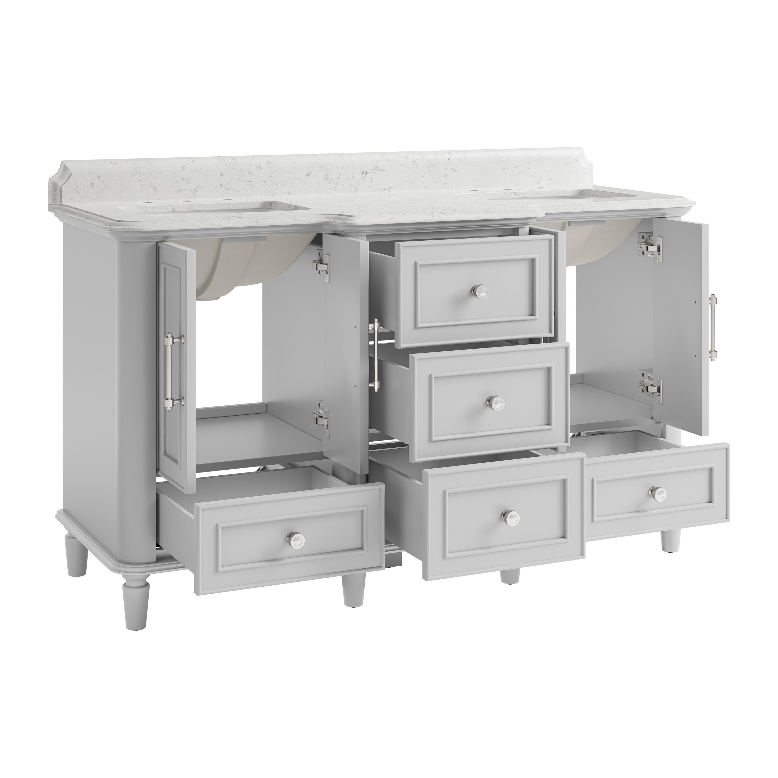 allen + roth 1005VTC-60-242-908UO Bath-Vanity-Combo - View #4