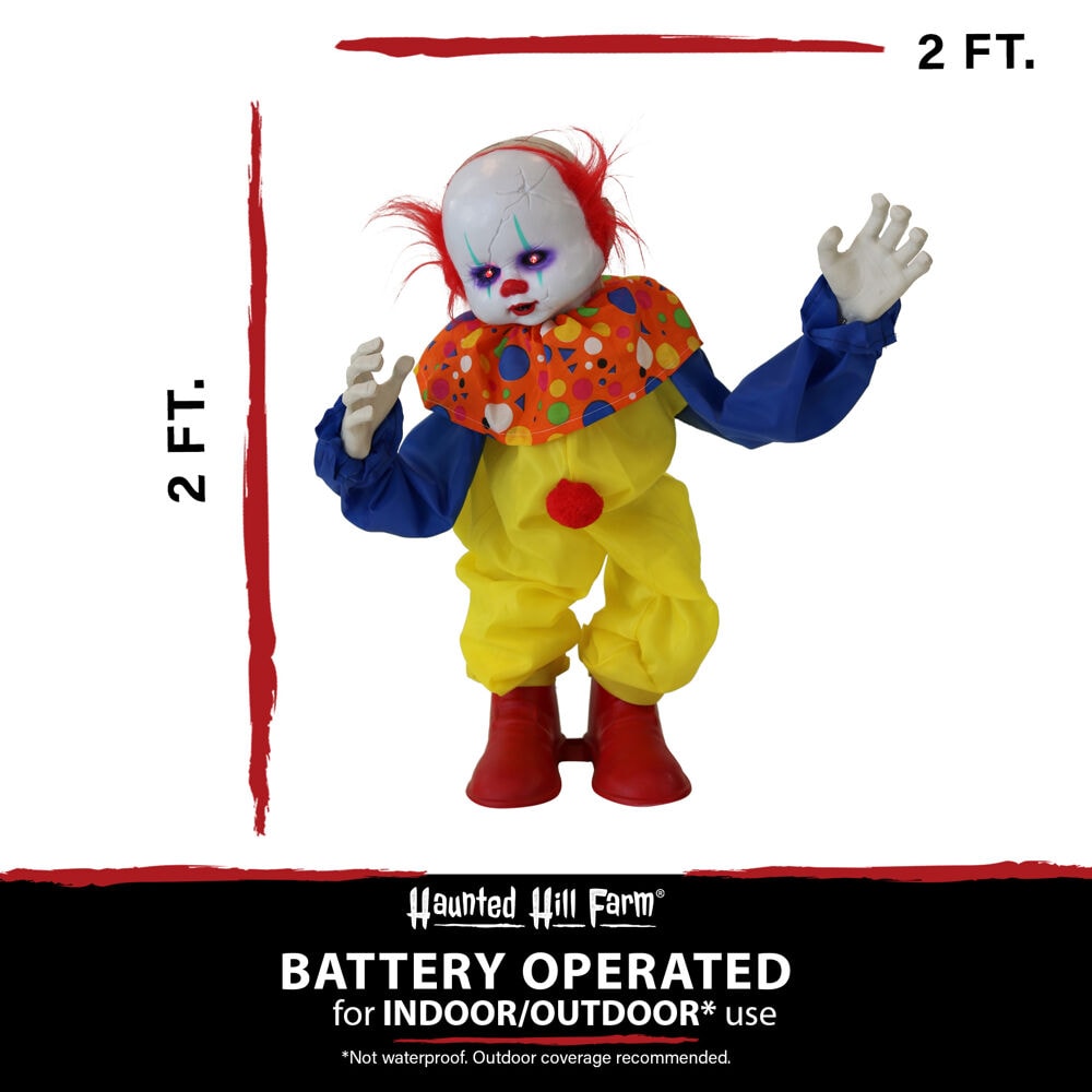 Haunted Hill Farm HHCLOWN-19FLSA Halloween-Animatronics - View #5