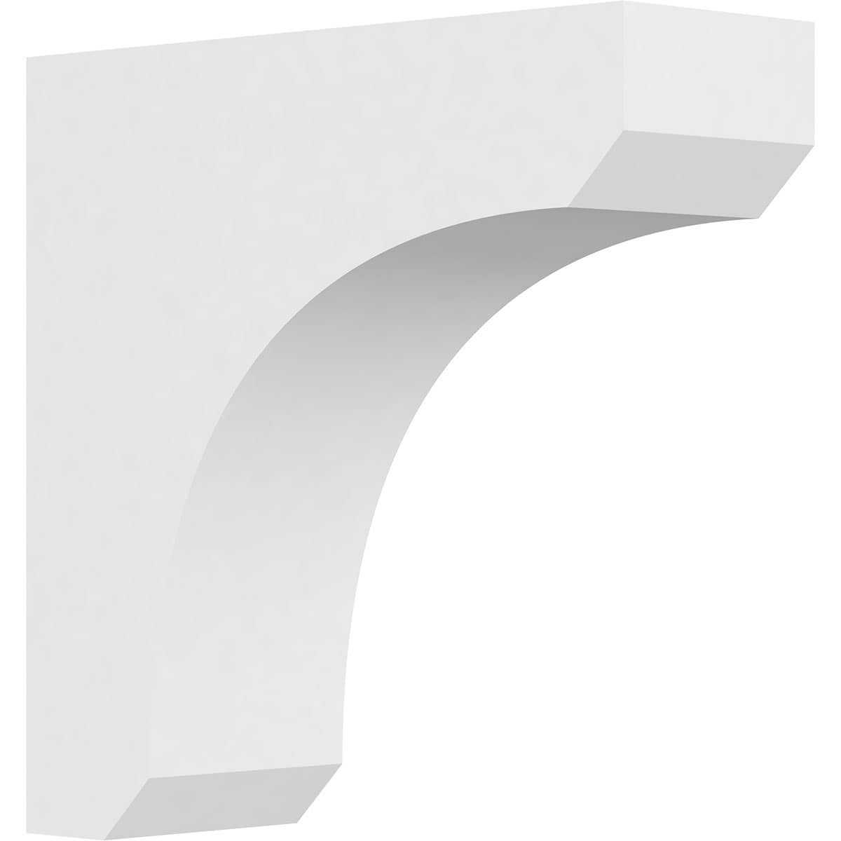 Ekena Millwork CORP03X10X10LGY 3-in x 10-in x 10-in Standard legacy Unfinished White PVC Paintable Corbel