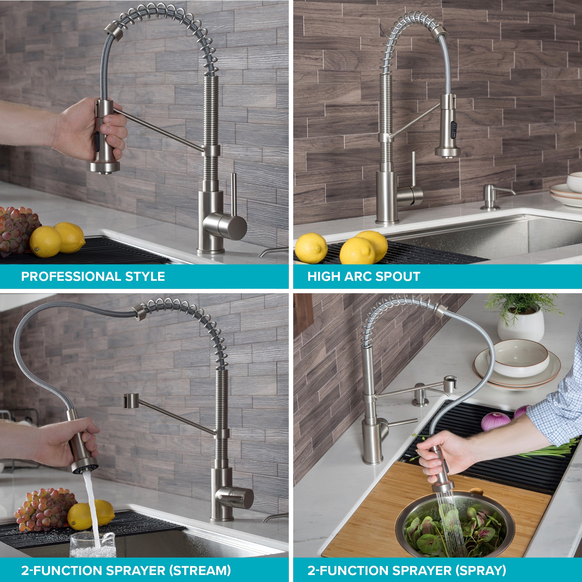 Kraus KPF-1610-KSD-53SFACB Kitchen-Faucets - View #10