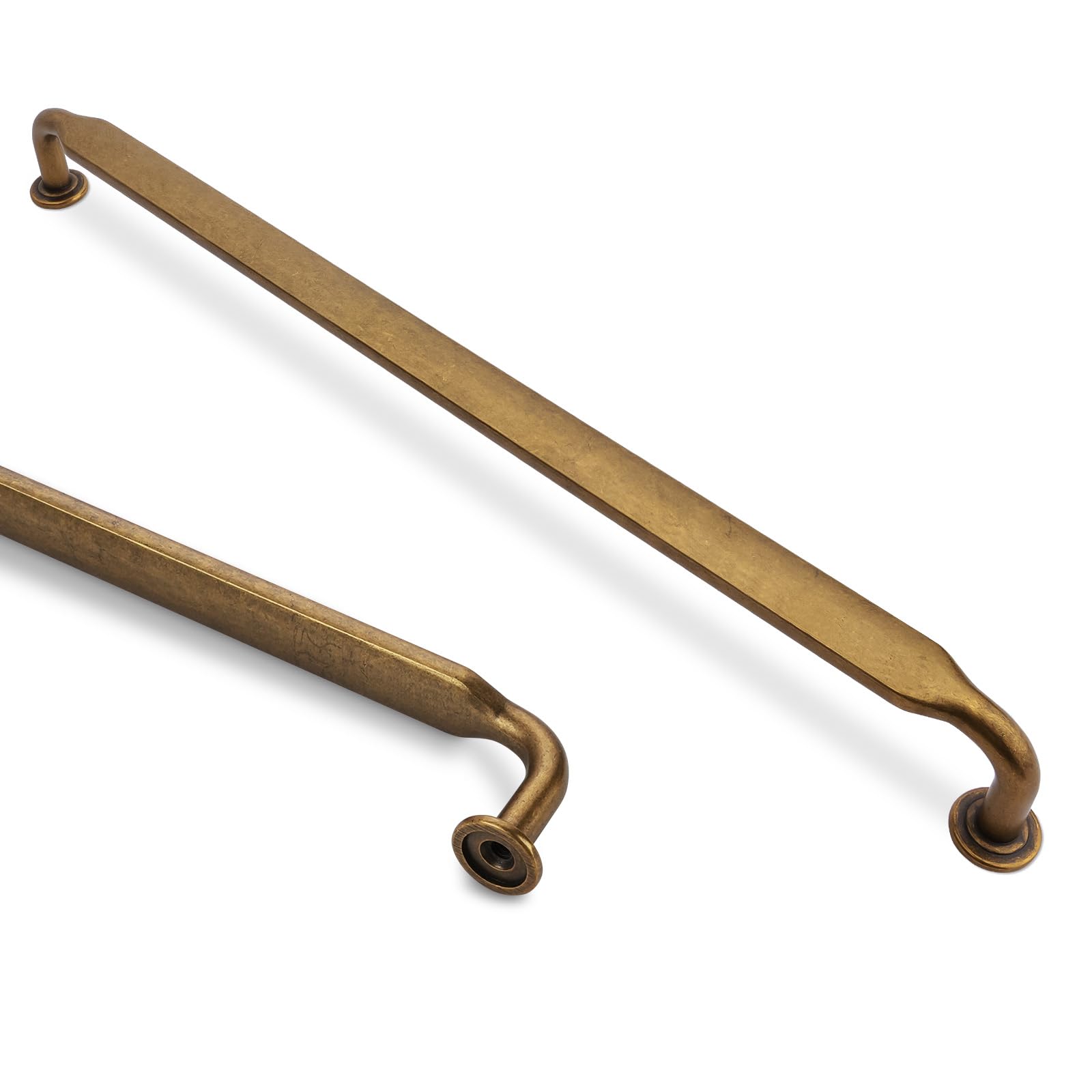 YGCTFX Antique Brass 12.63 in Hole Center 10 Pack Zinc Alloy Cabinet Pulls Kitchen Drawer Handles Hardware