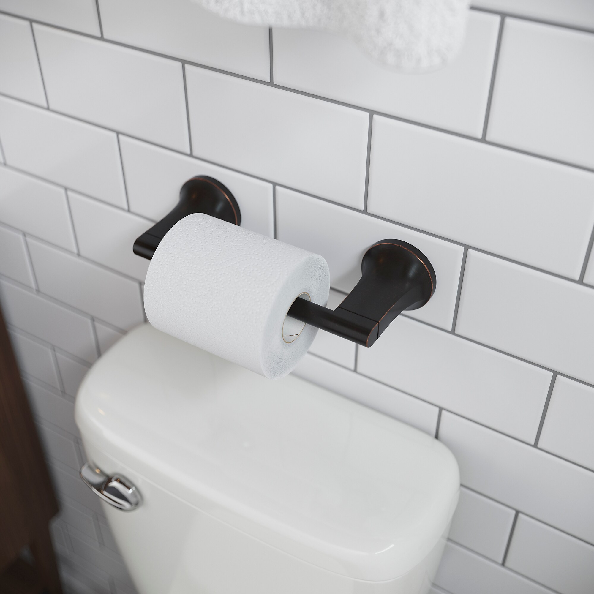 Modern White Toilet Paper Holder