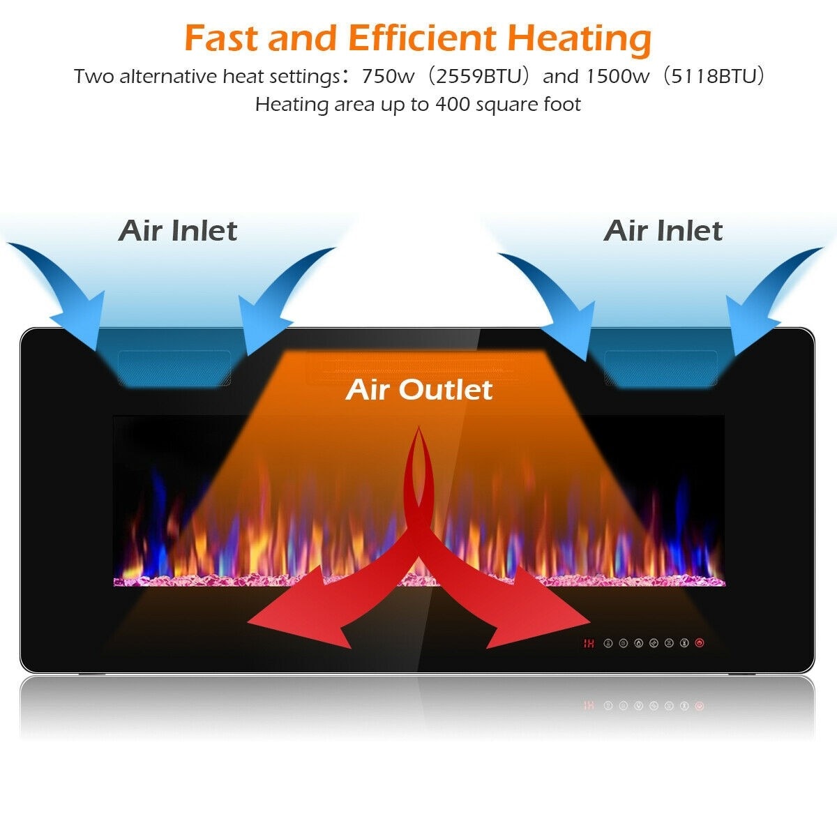 Clihome CWCH-EPA24704 Electric-Fireplaces - View #10