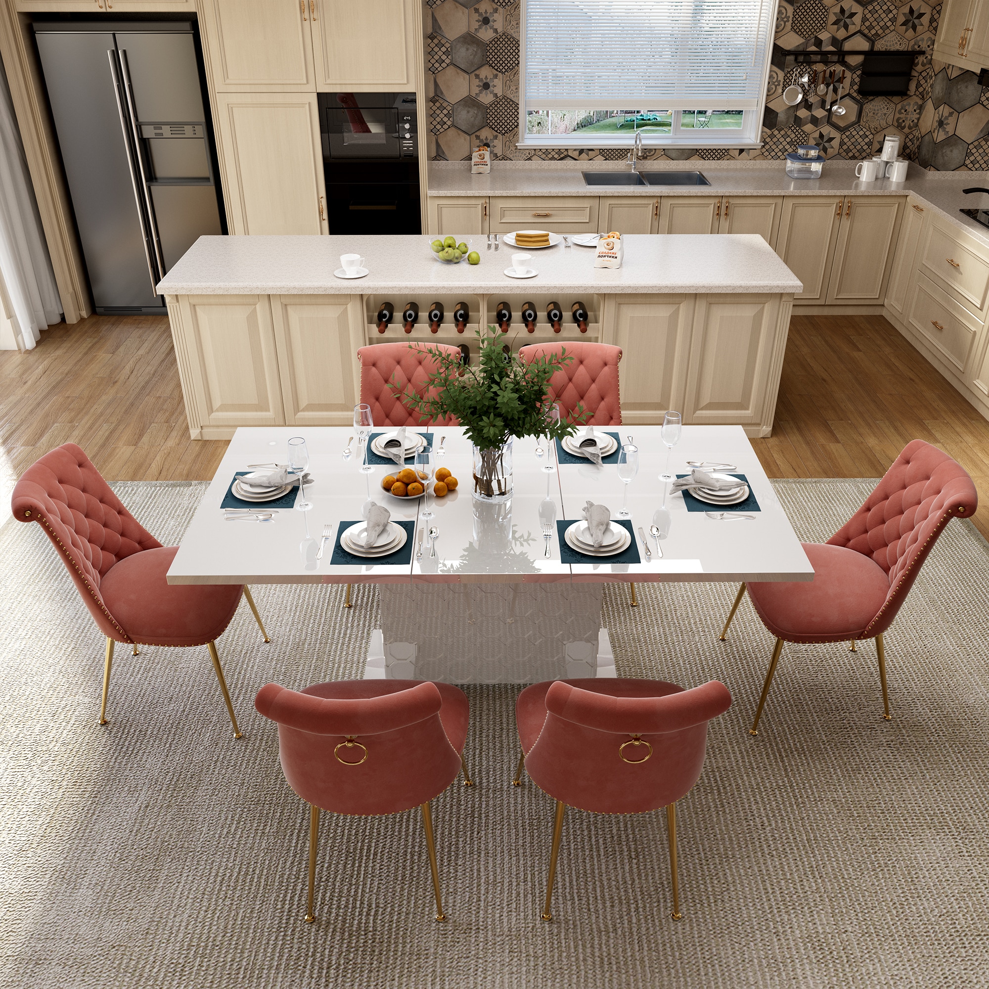 Clihome CL-ST1WH703CBN Dining-Sets - View #5