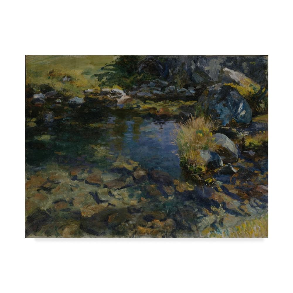 Trademark Fine Art BL02075-C1824GG Framed 18-Inches H x 24-Inches W Abstract Canvas Print