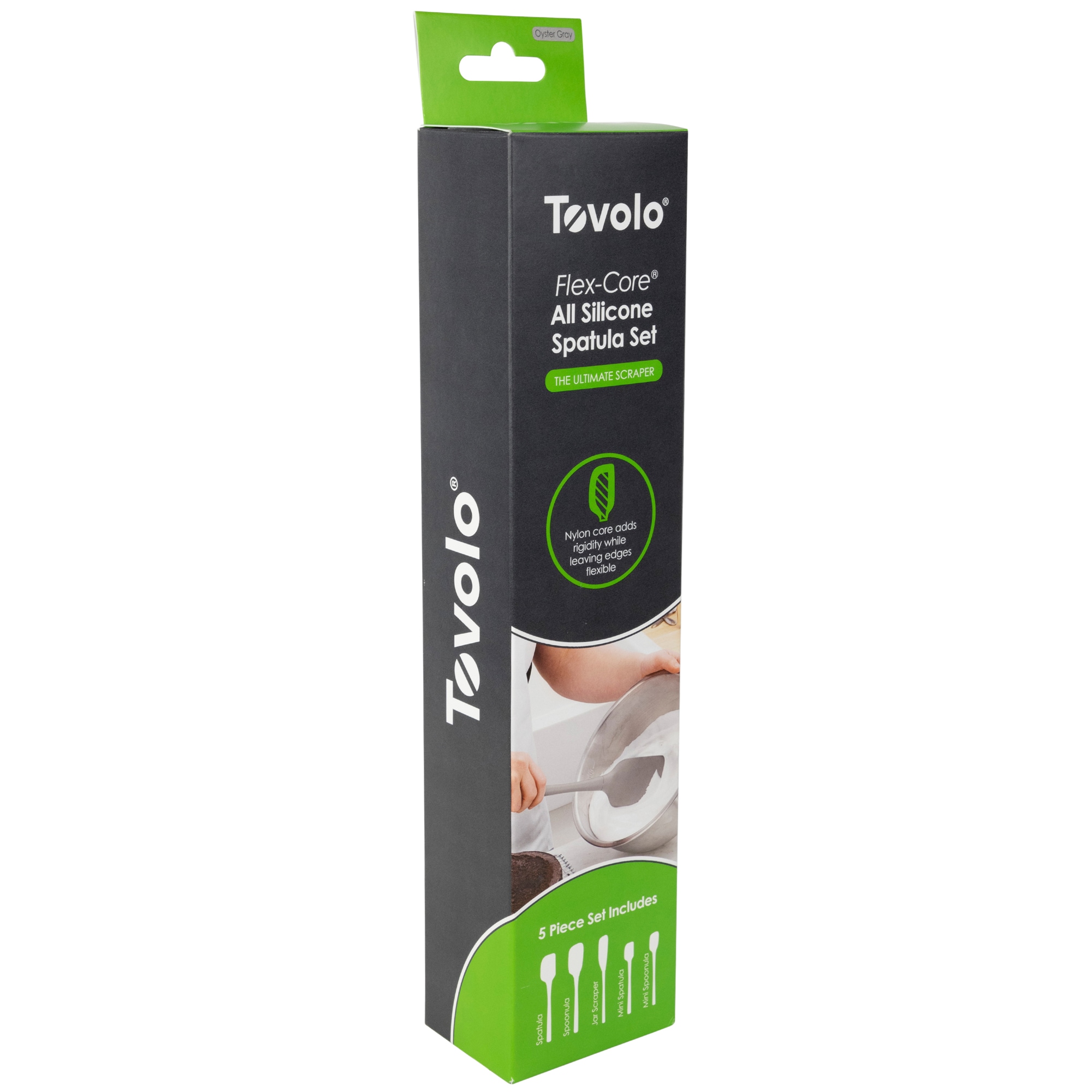 Tovolo Flex-Core All Silicone Mini Spatula & Spoonula Set