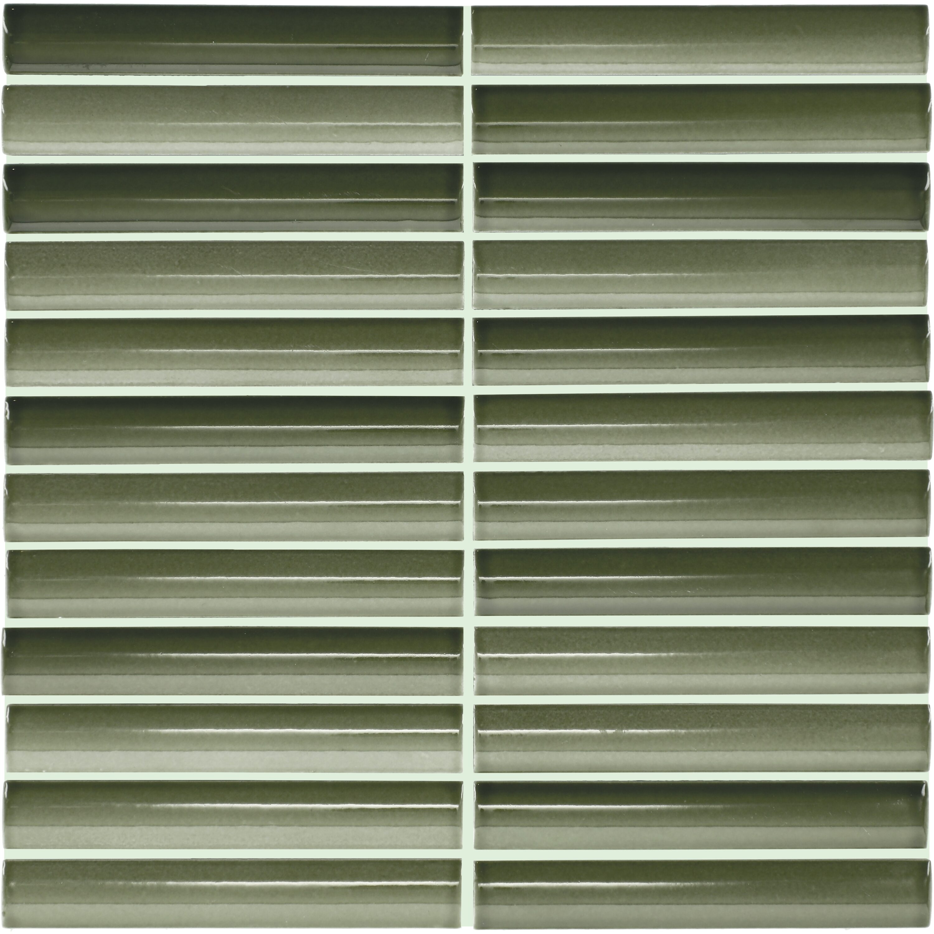 Daltile AR1716PENCLMSGL Artefino Vintage 12-in x 12-in Glossy Porcelain Mosaic Wall Tile ( Carton )