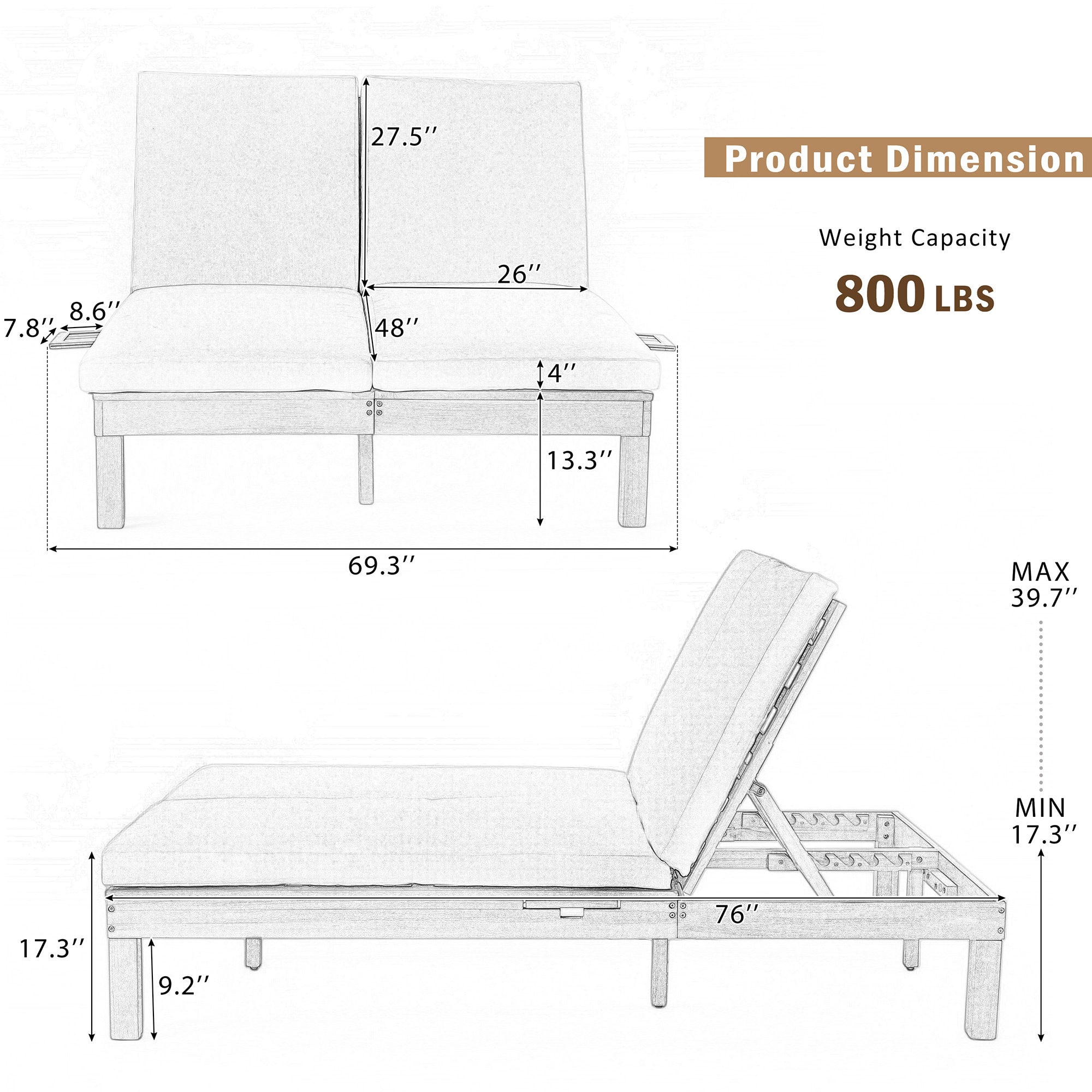 SINOFURN SYA710015GY Patio-Sofas-Daybeds - View #20