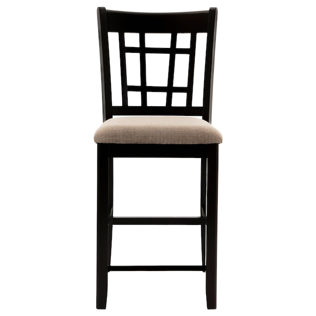 Benzara Gray and Brown Tall (36-in and Up) Upholstered Bar Stool Benzara Gray and Brown Tall (36-in and Up) Upholstered Bar Stool